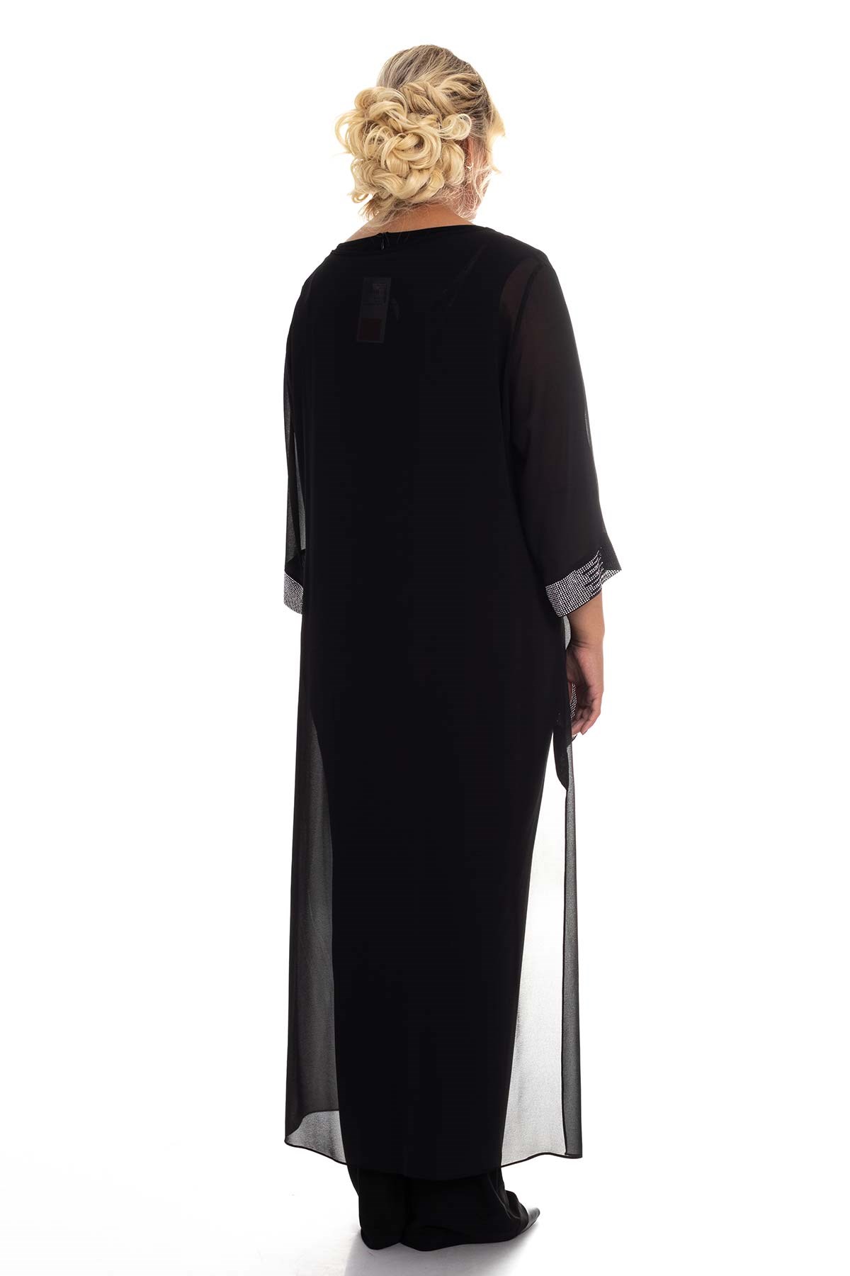 1901 BB Pelerinli Taş Baskılı Tulum