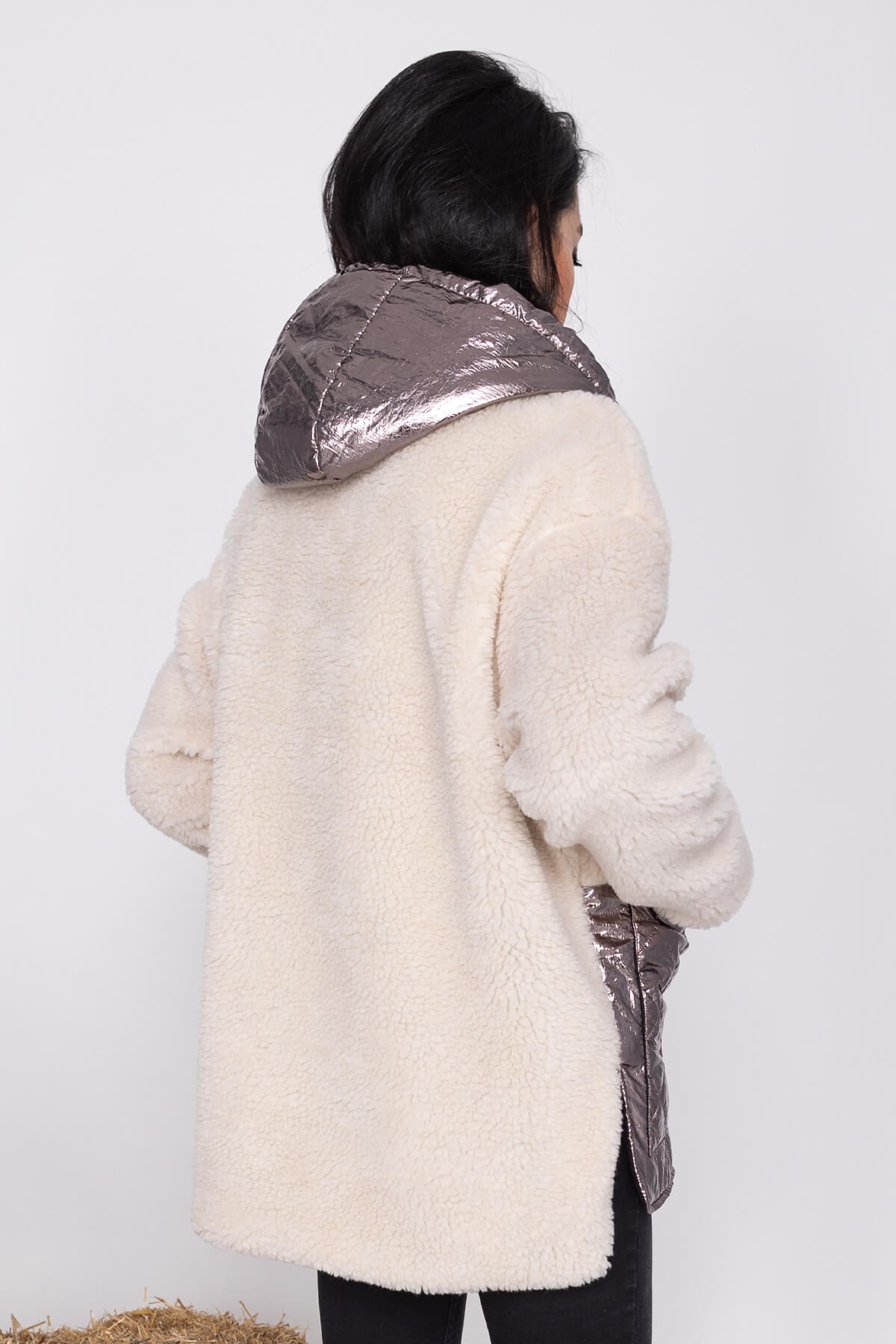 20238 Kürklü Kapitone Detay Mont