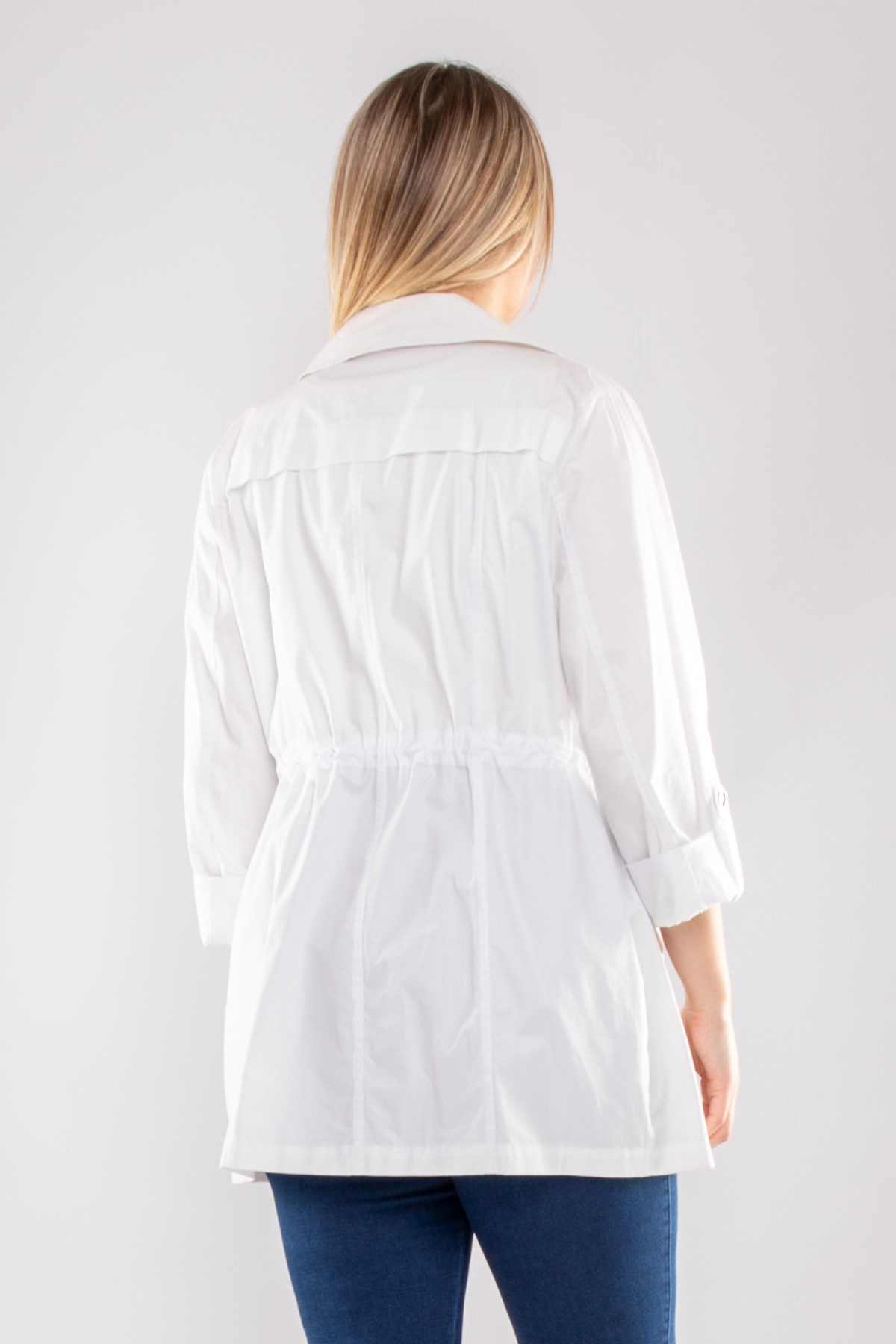 2157 Büyük Beden Beli Bağcıklı Astarsız Pamuklu Kap