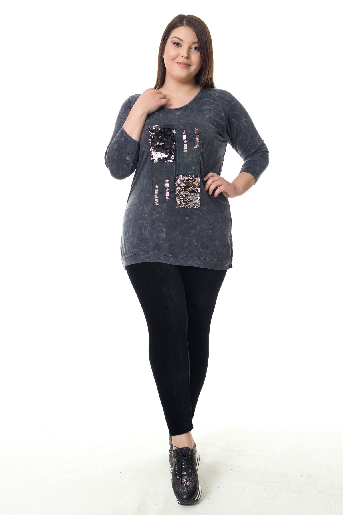 22923 BB FİTİLLİ KADİFE TAYT