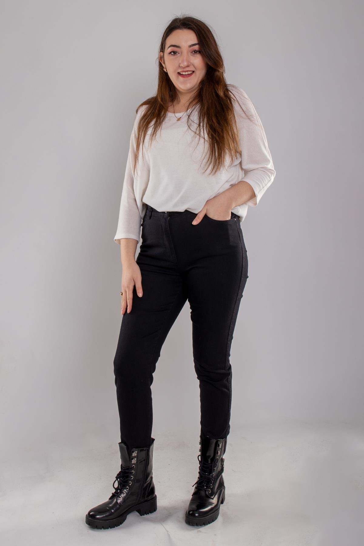 22K141 Büyük Beden Tina Kadın Kot Pantolon