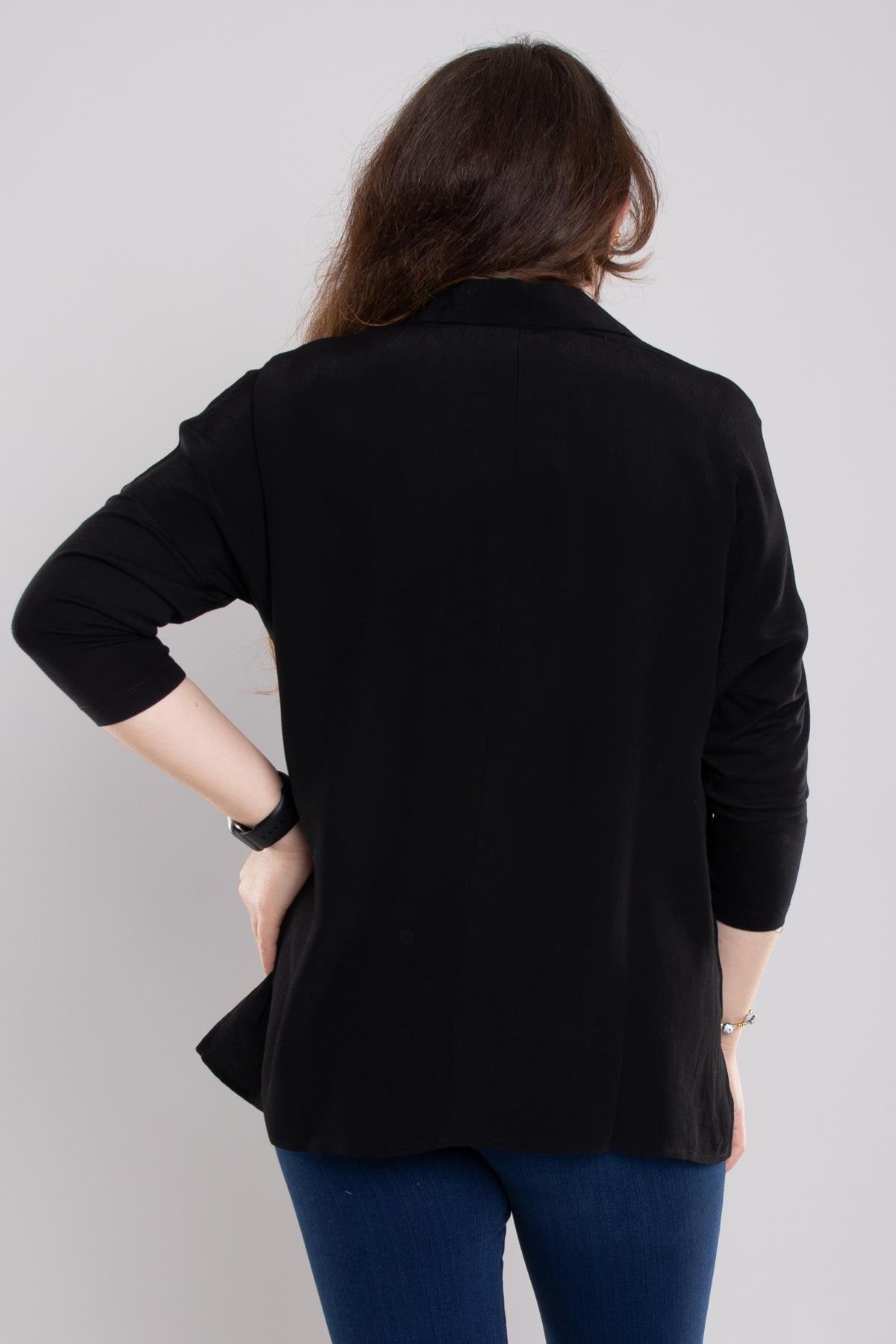 24E071 Düşük Omuz Oversize Düğmeli Viscon Gömlek