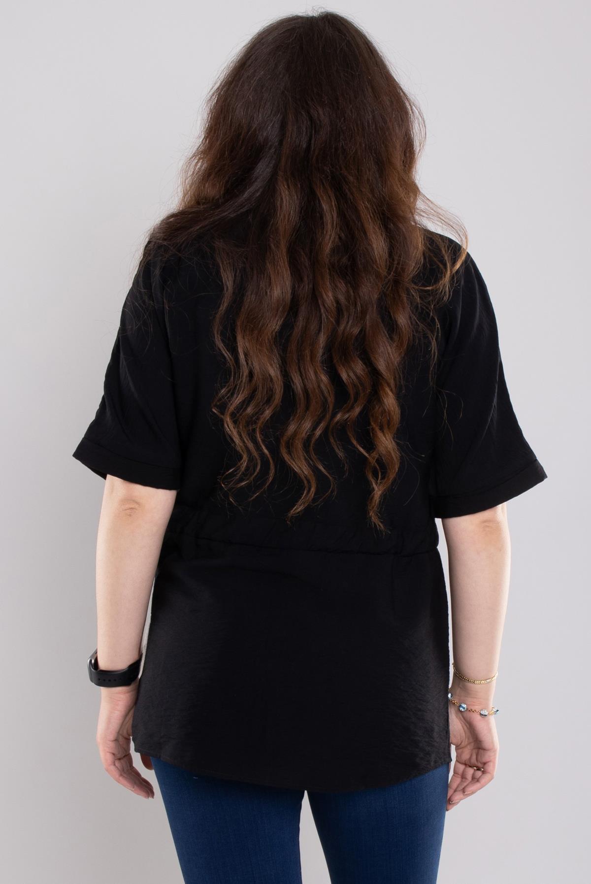 24E112 Cepli Kuşak Detay Viscon Gömlek Ceket