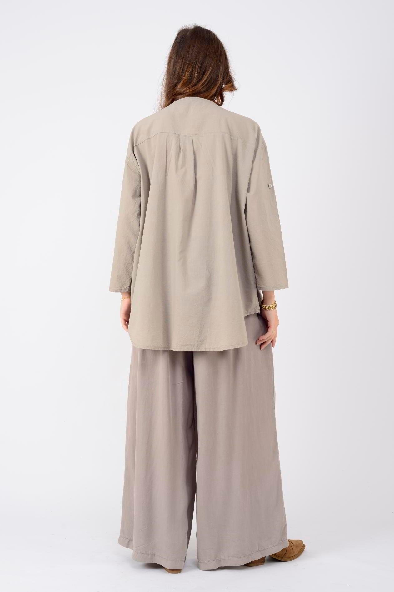 25002 Krizantem Fistolu Pullu Gömlek