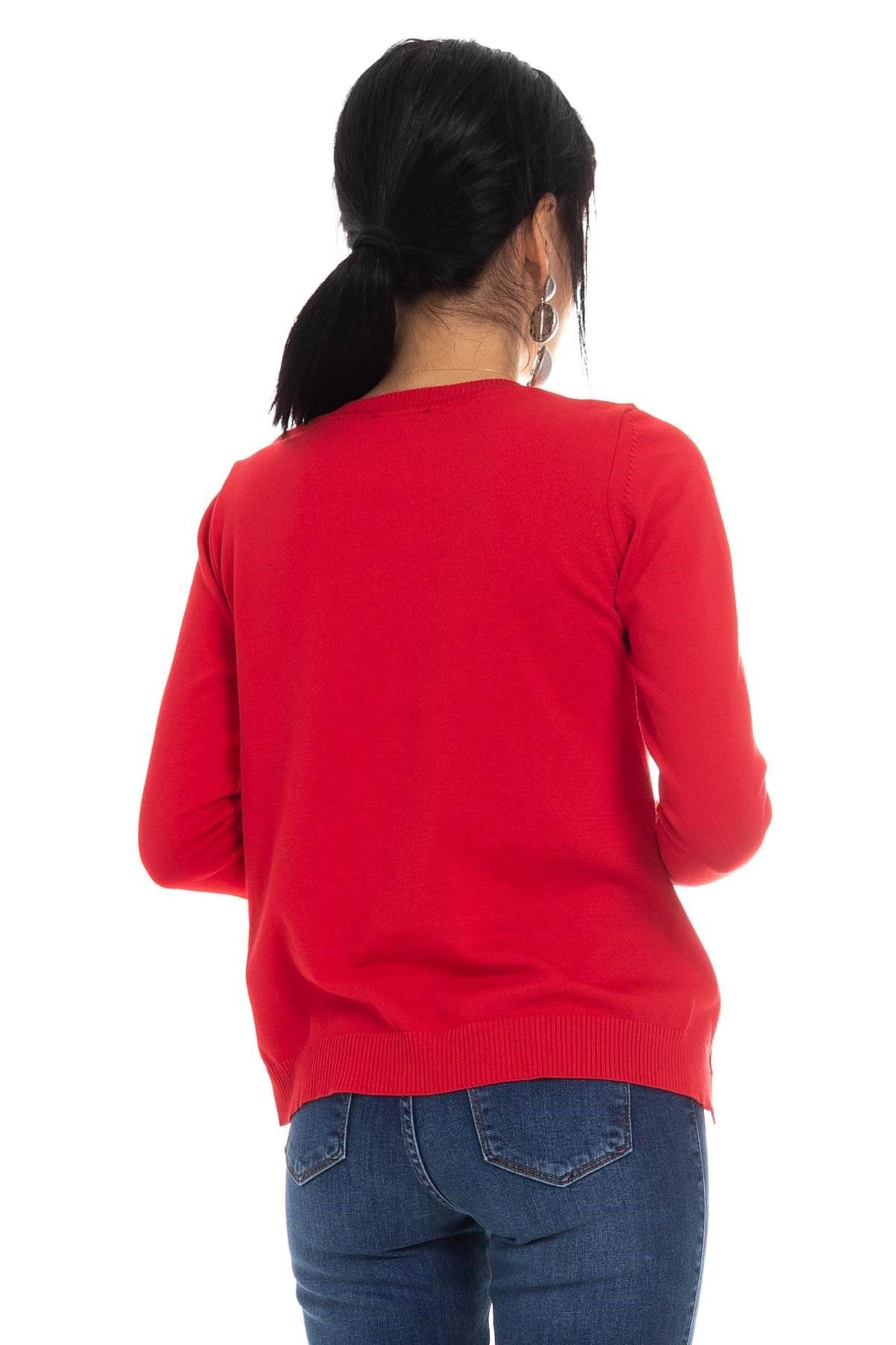 296 Bis.Yaka Yanları Fermuarlı Triko