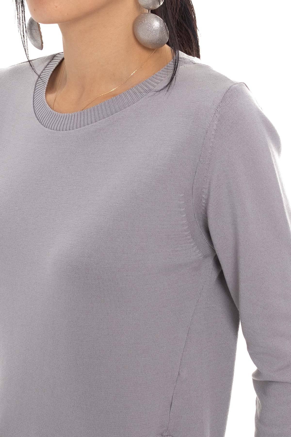 296 Bis.Yaka Yanları Fermuarlı Triko