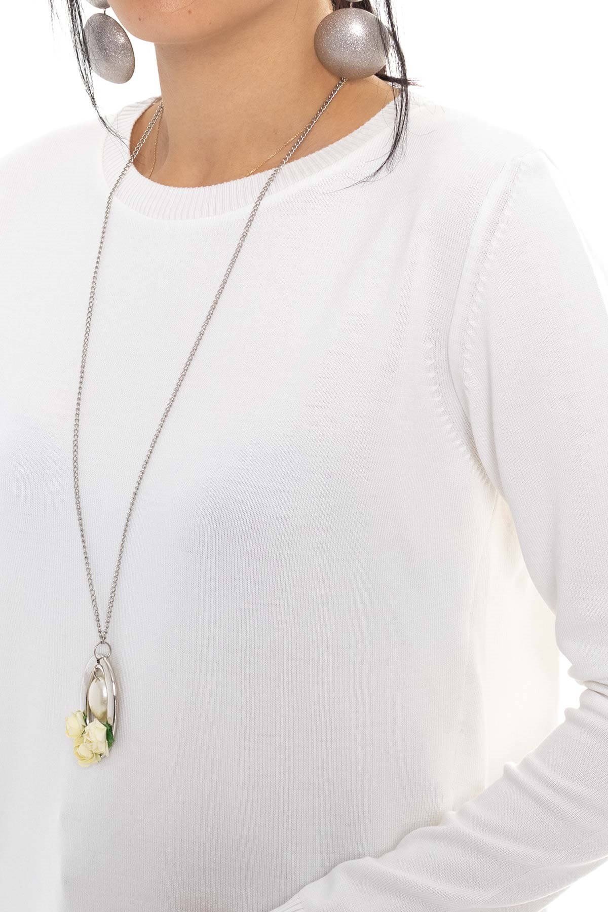 296 Bis.Yaka Yanları Fermuarlı Triko