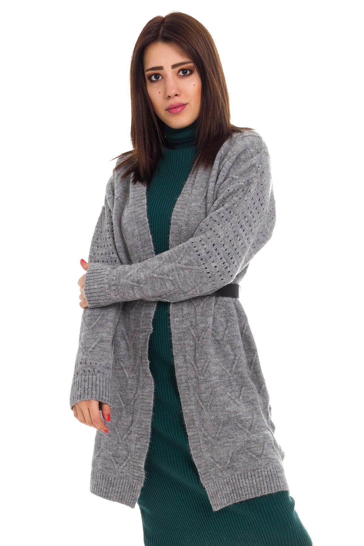 2IZ23 İZMİR KENDİNDEN DESENLİ HIRKA