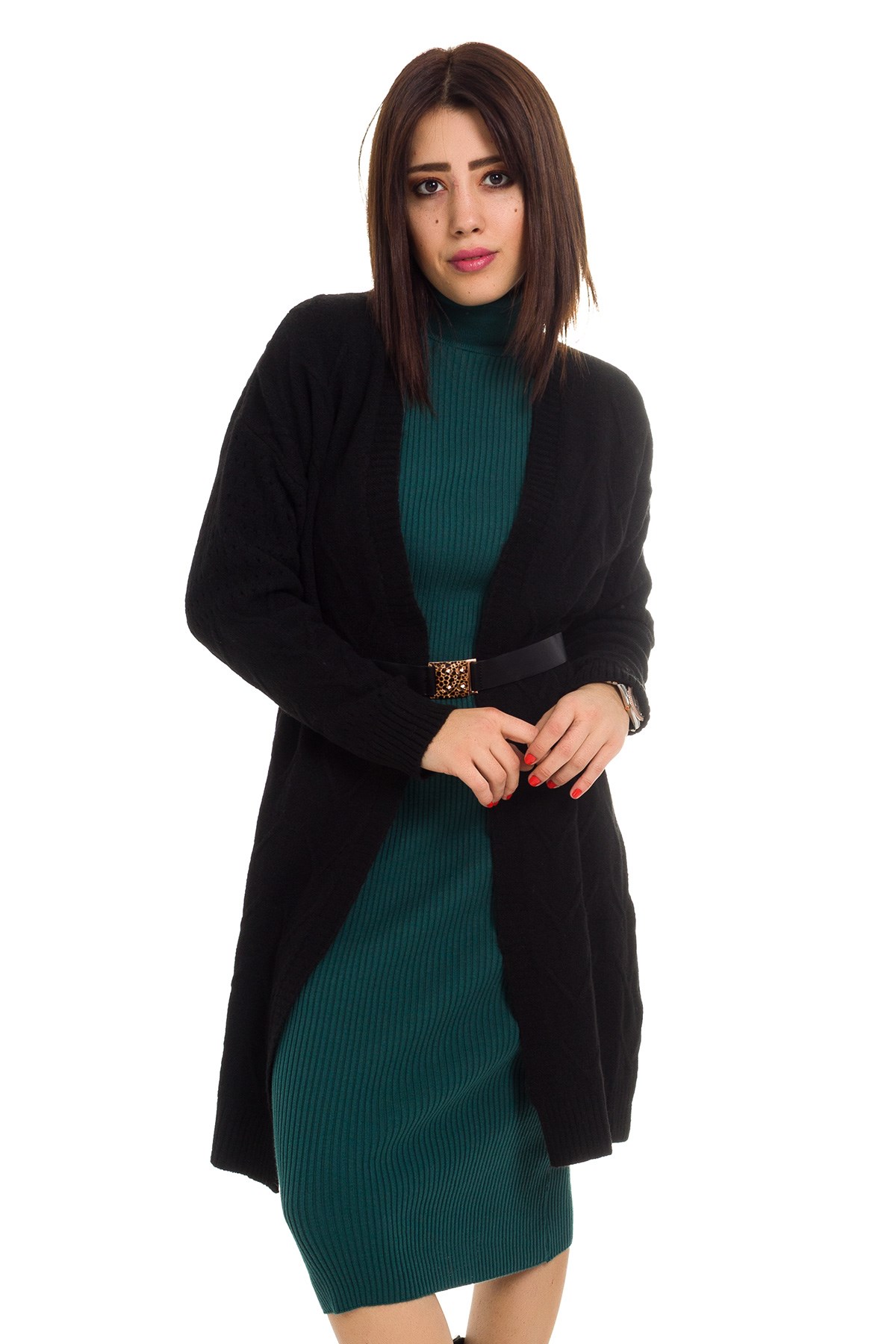 2IZ23 İZMİR KENDİNDEN DESENLİ HIRKA