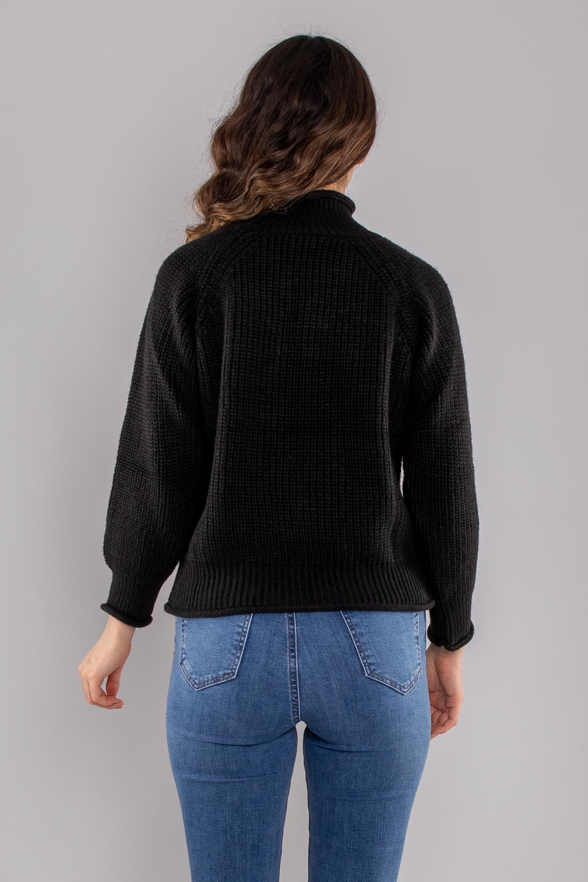 2MR09 Mars Yarım Balıkçı Selanik Örgü Kazak