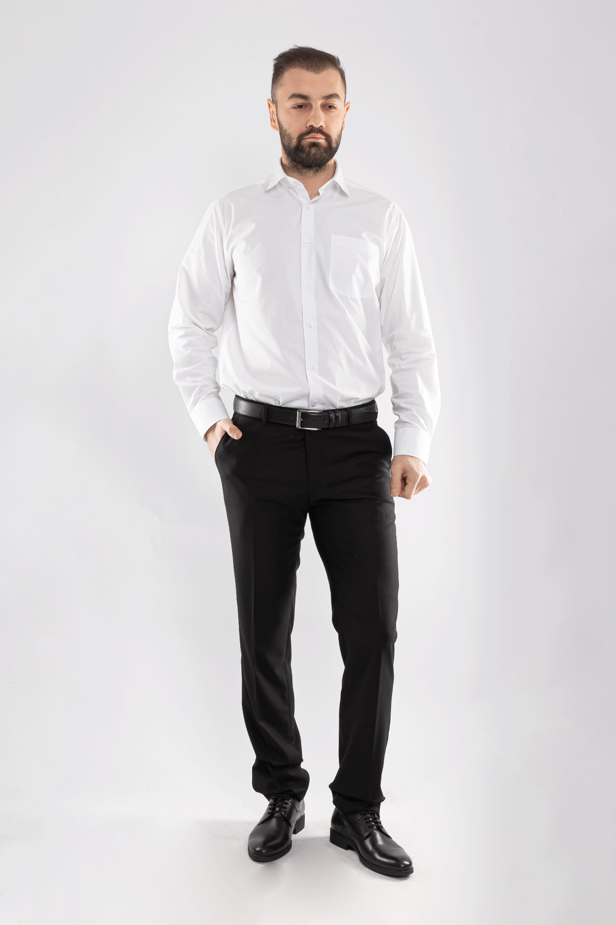 3000 VİP Oksford Klasik Uzun Kol Gömlek