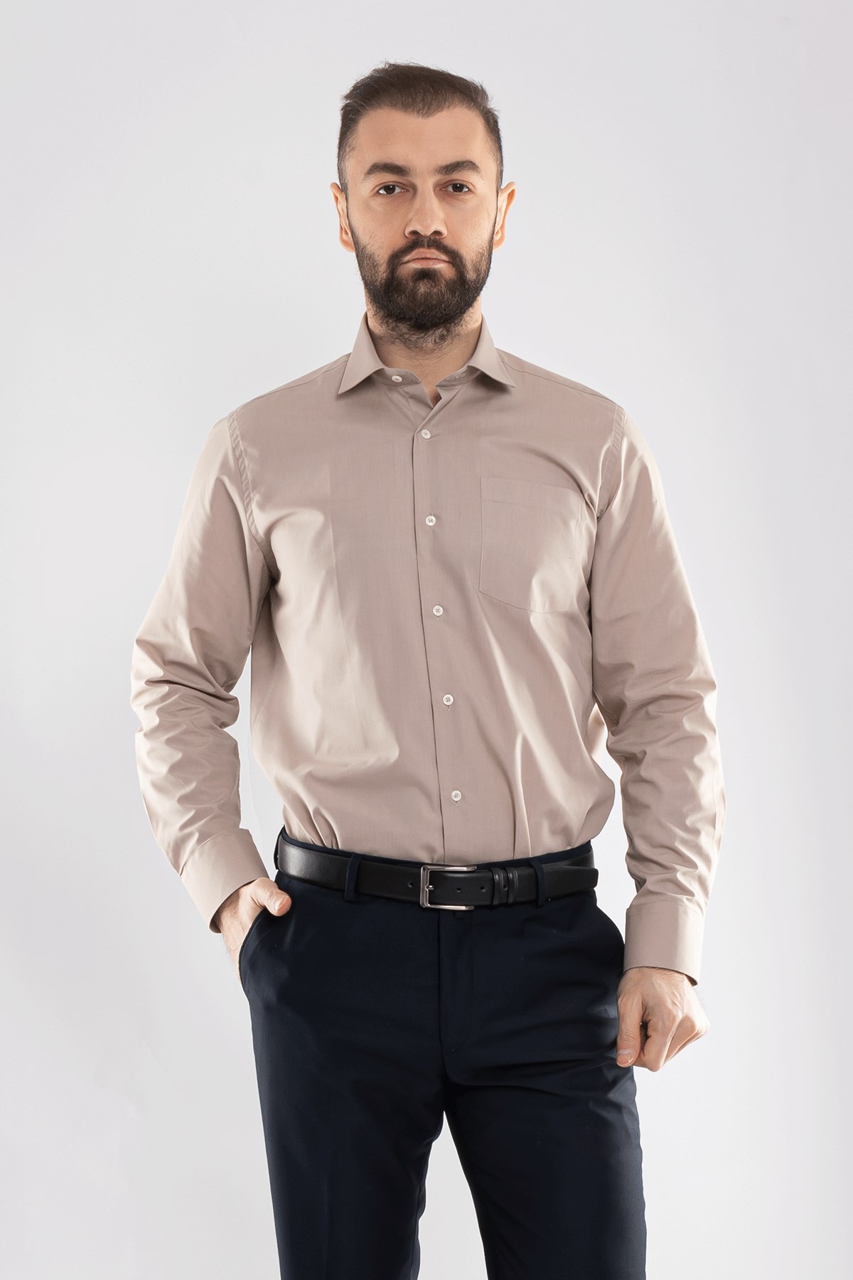 3000 VİP Oksford Klasik Uzun Kol Gömlek