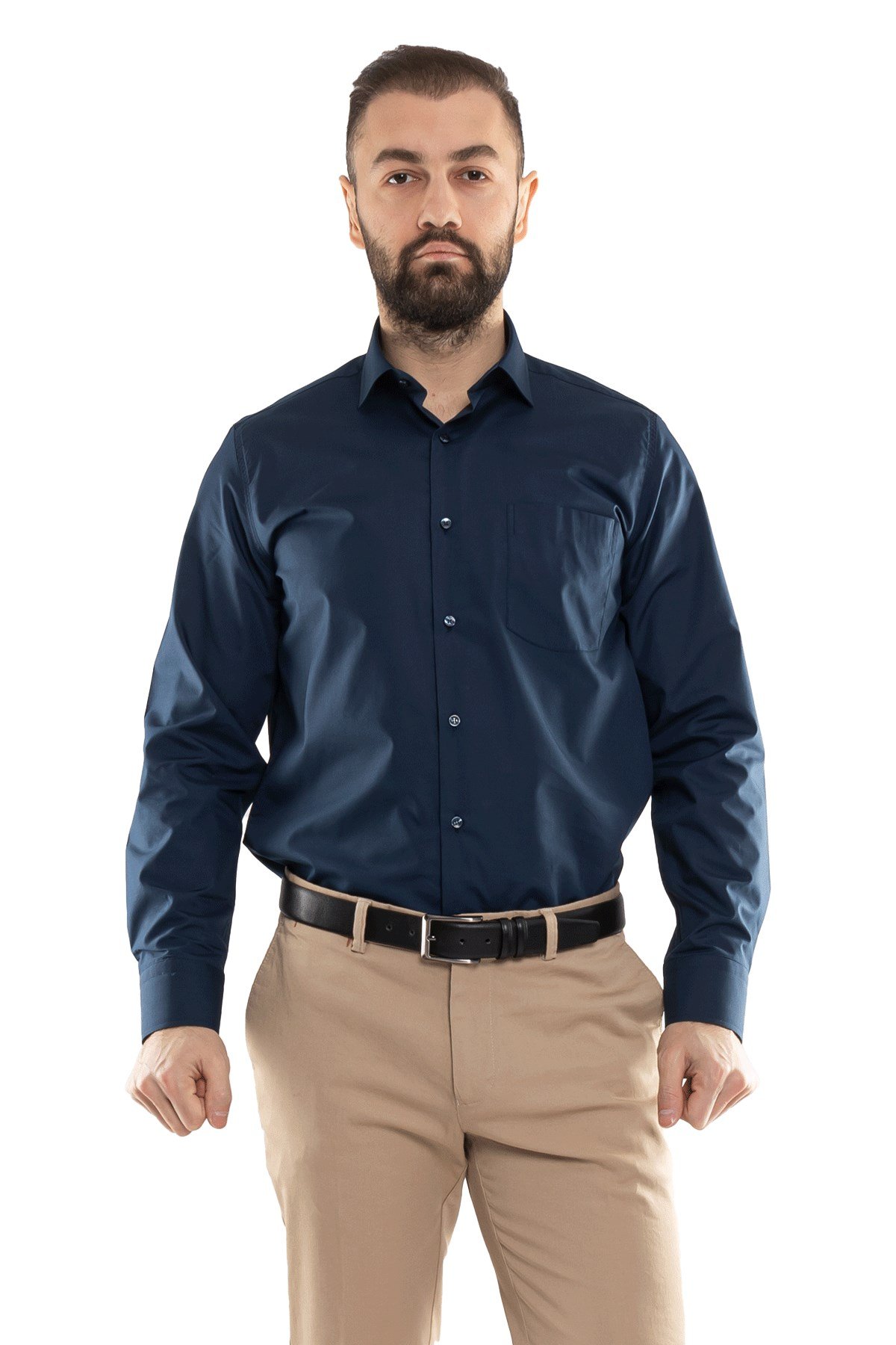 3000 VİP Oksford Klasik Uzun Kol Gömlek