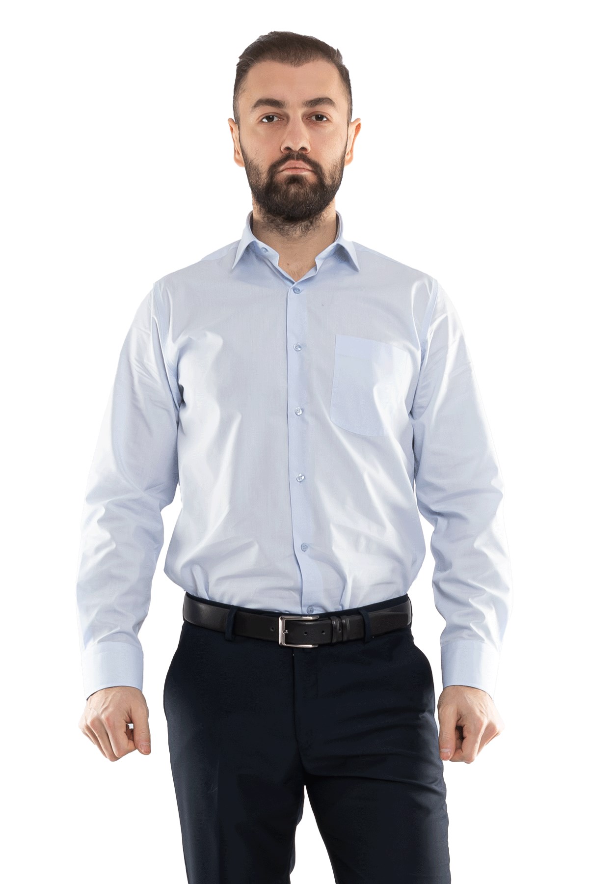 3000 VİP Oksford Klasik Uzun Kol Gömlek