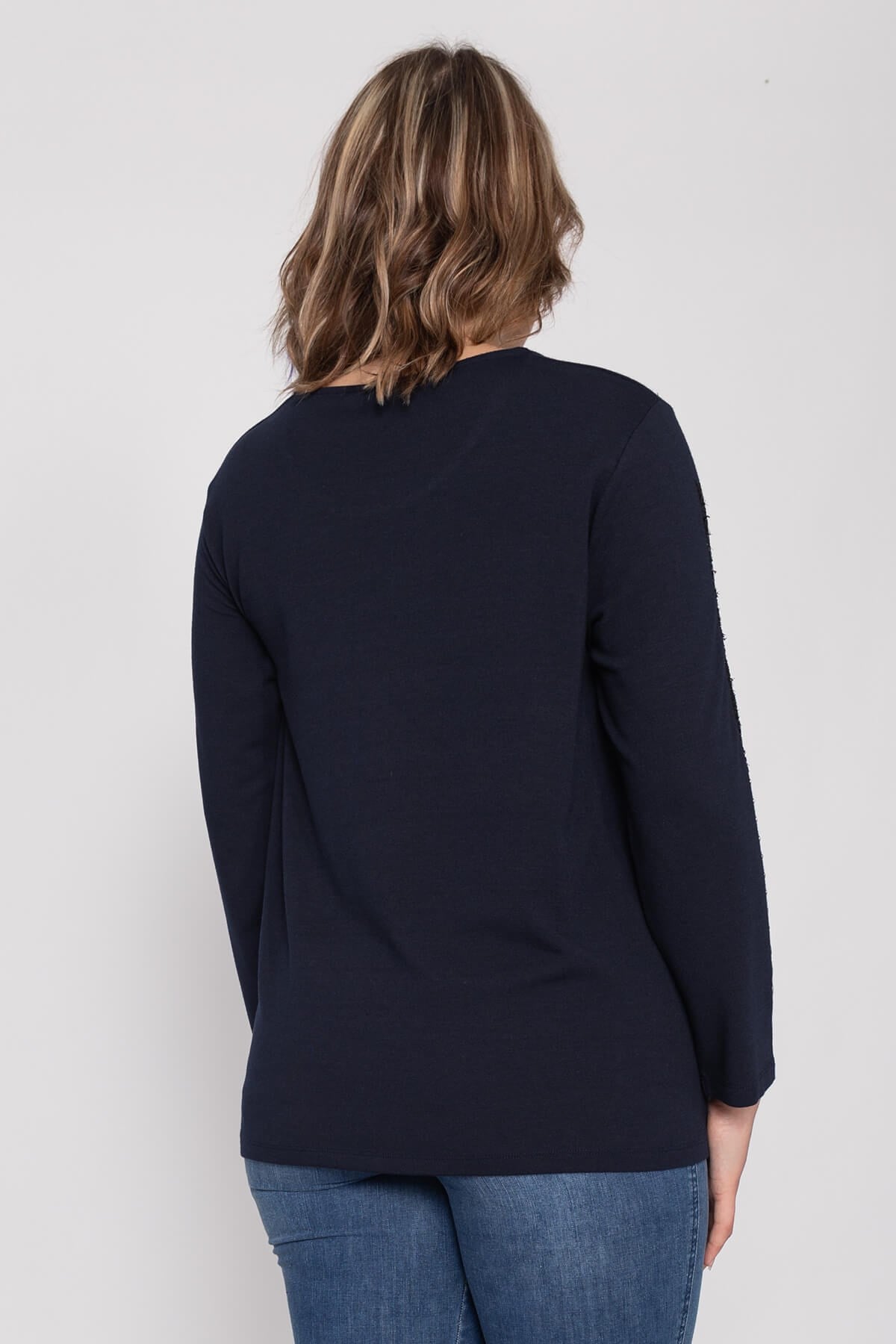 3021 Kuşgözü Detay Vİscon Bluz
