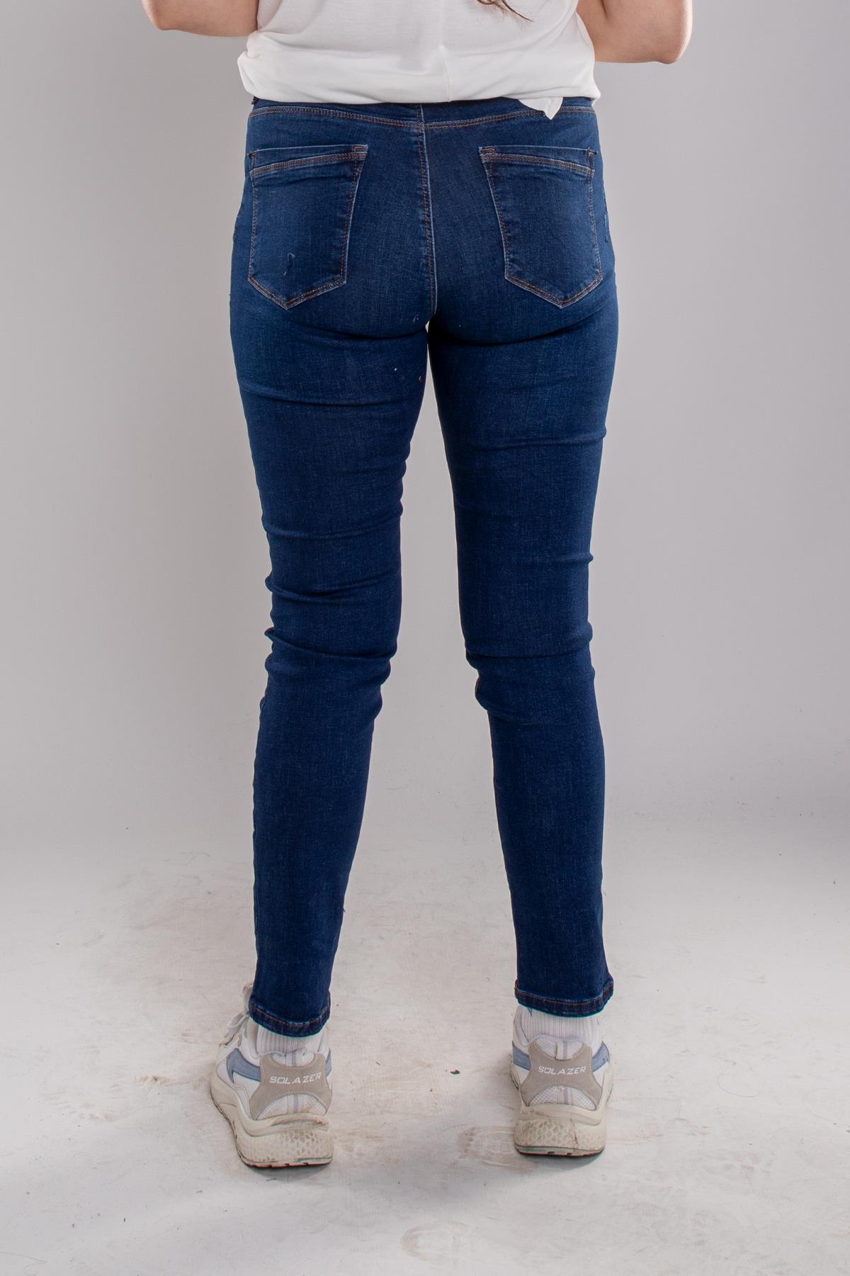 315 Büyük Beden Narnia Düz Kot Pantolon