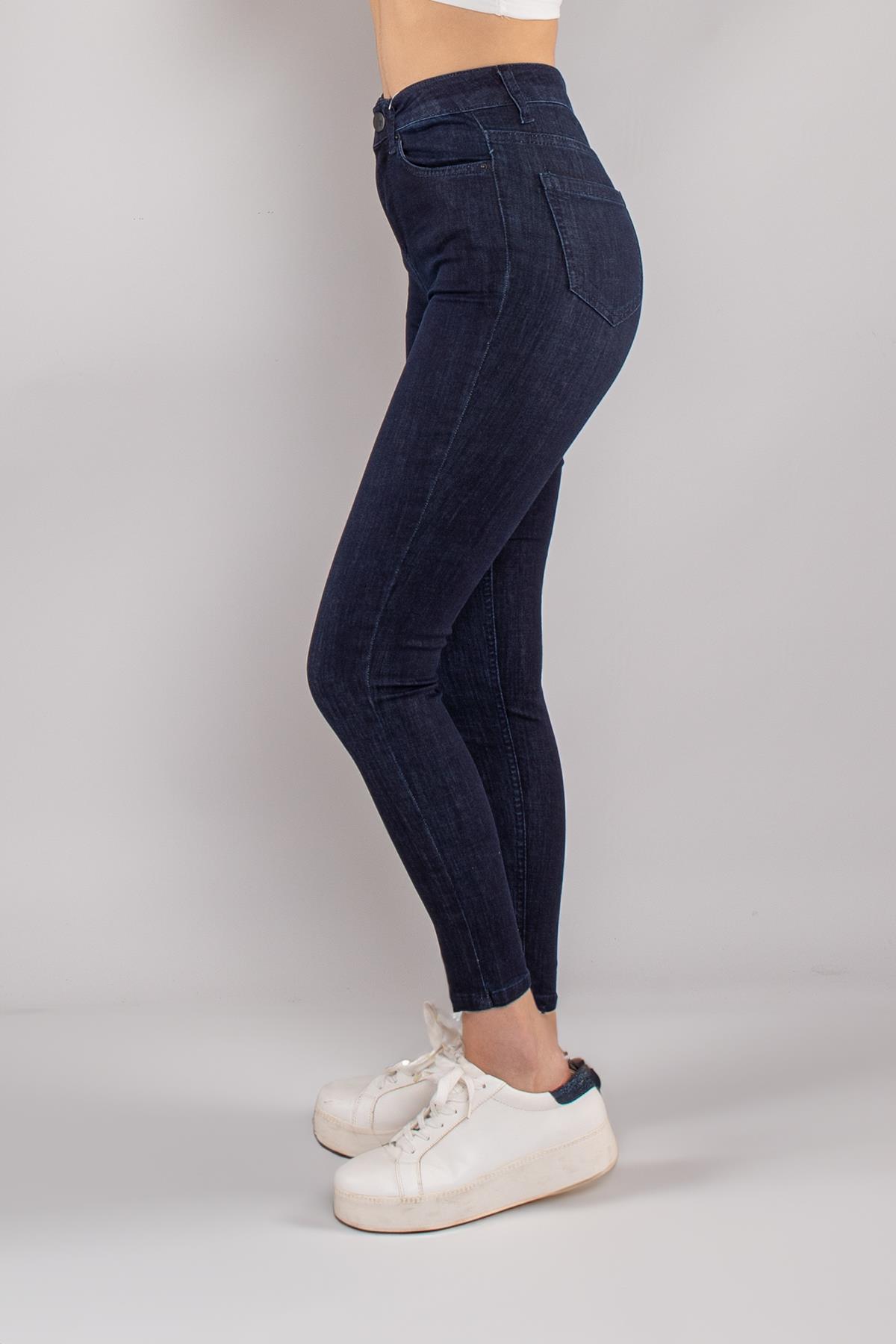 315 Narnia Düz Yüksek Bel Pamuklu Kadın Pantolon