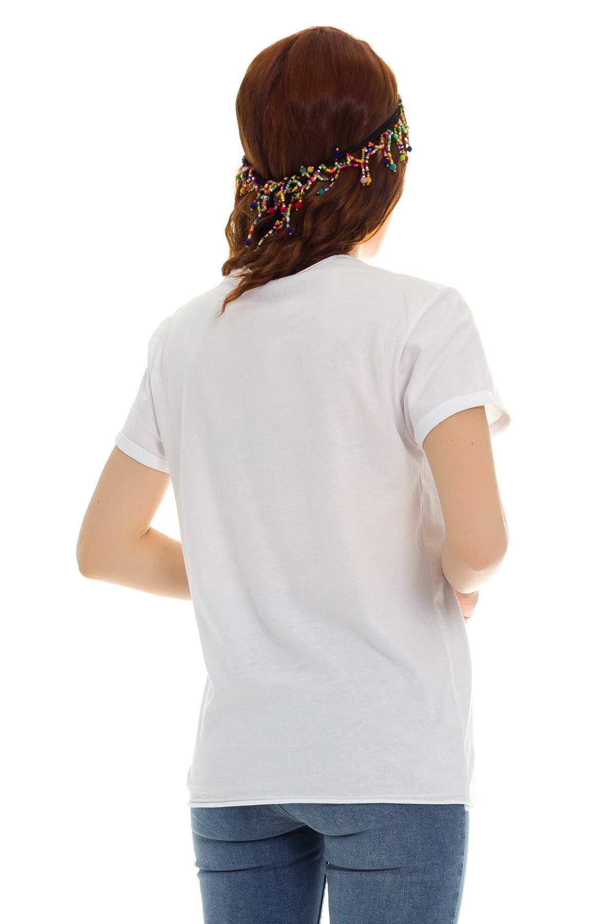 3218 Pullu GoodDay Yazılı Tshirt