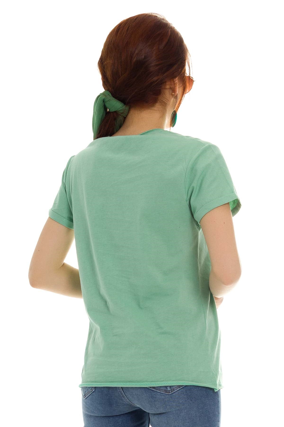 3218 Pullu GoodDay Yazılı Tshirt