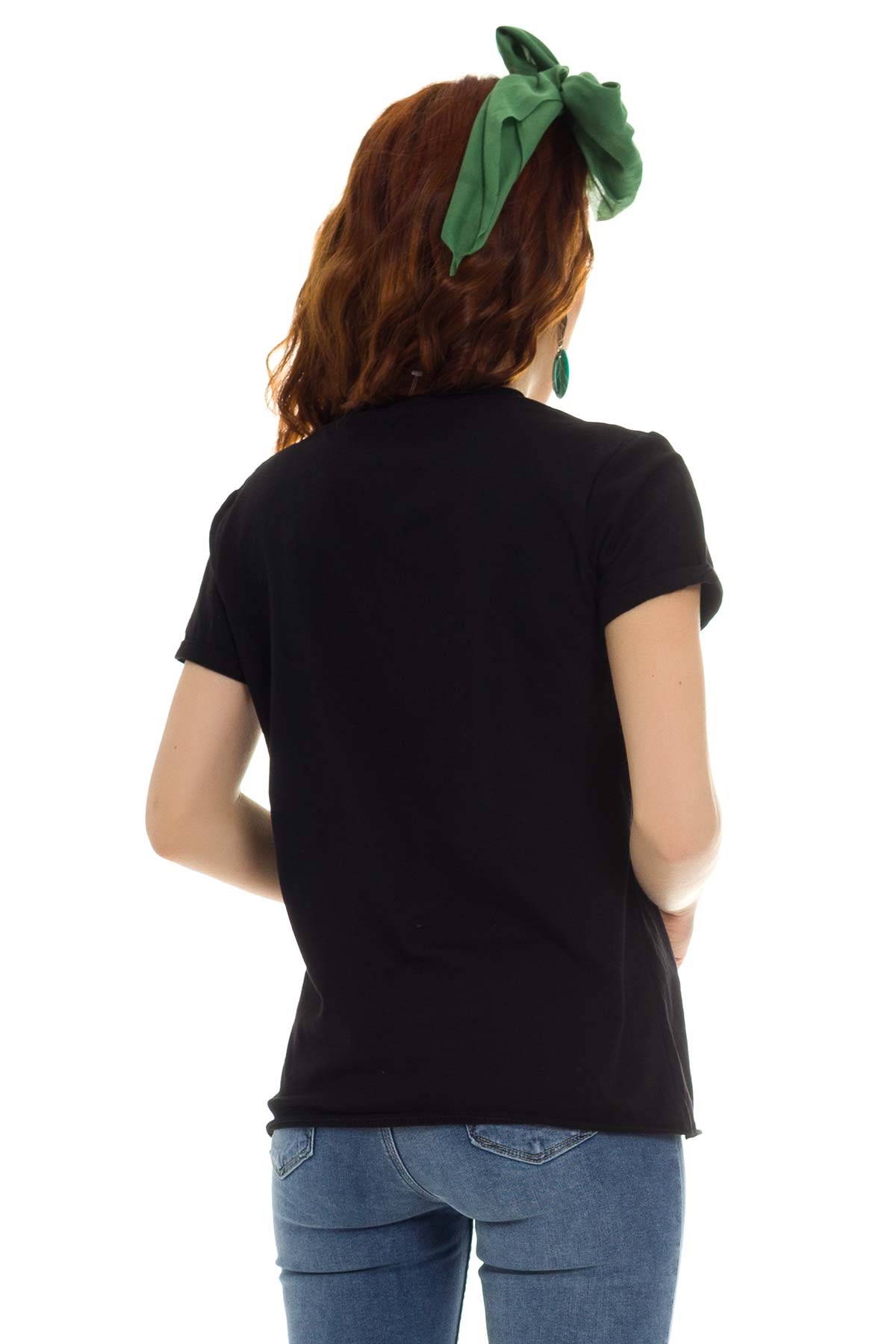 3218 Pullu GoodDay Yazılı Tshirt