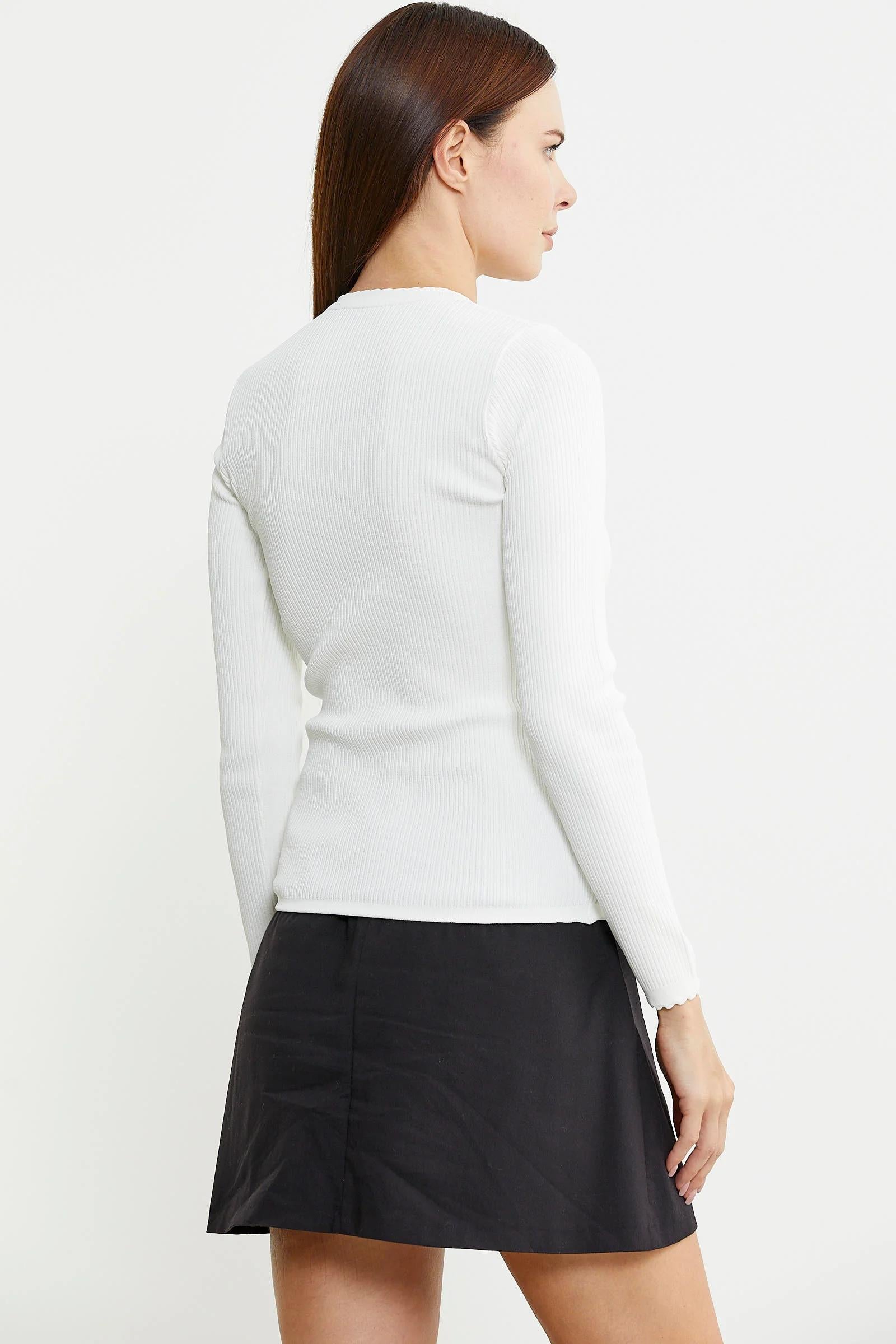 32495 Fitilli Vyaka Basic Kadın Triko Kazak