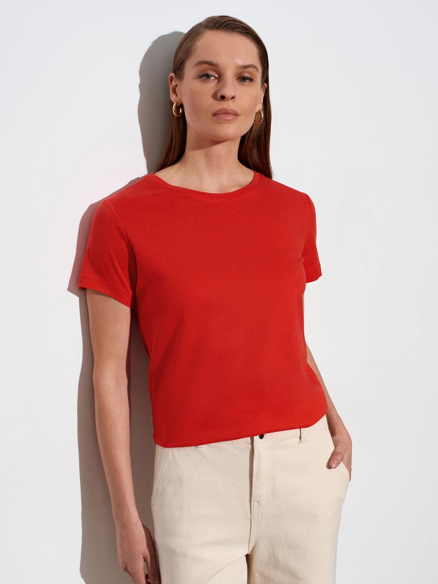 32852 Bisiklet Yaka Kısa Kol Tshirt