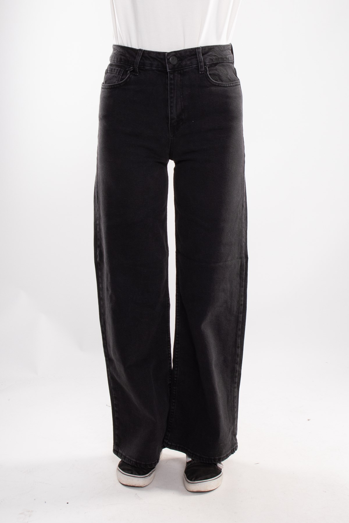 333 Mom BolPaça YüksekBel Pamuklu Pantolon