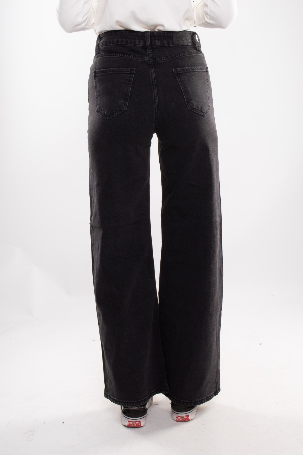 333 Mom BolPaça YüksekBel Pamuklu Pantolon