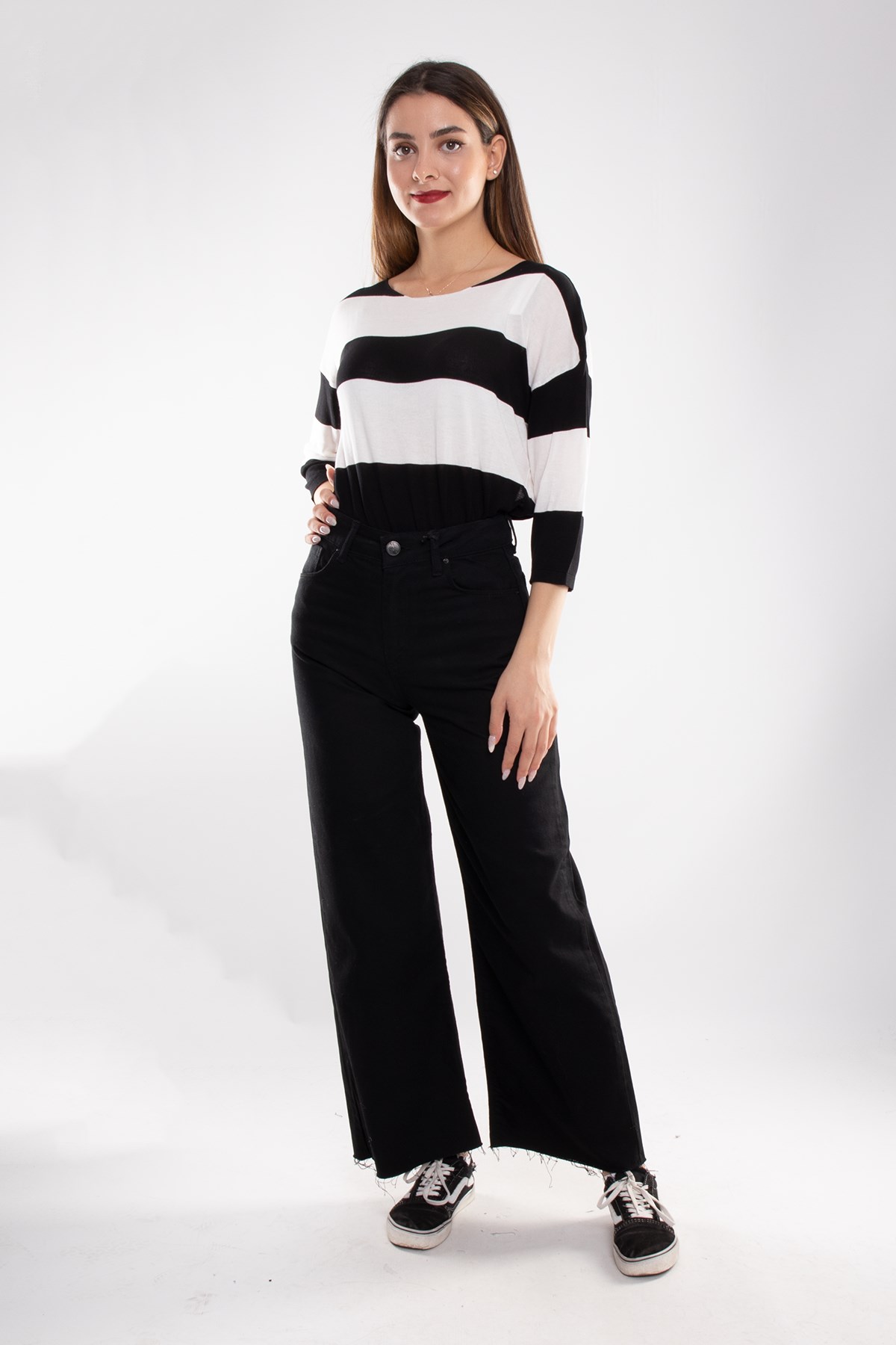 356.07.01 Mom BolPaça YüksekBel Pamuklu Pantolon