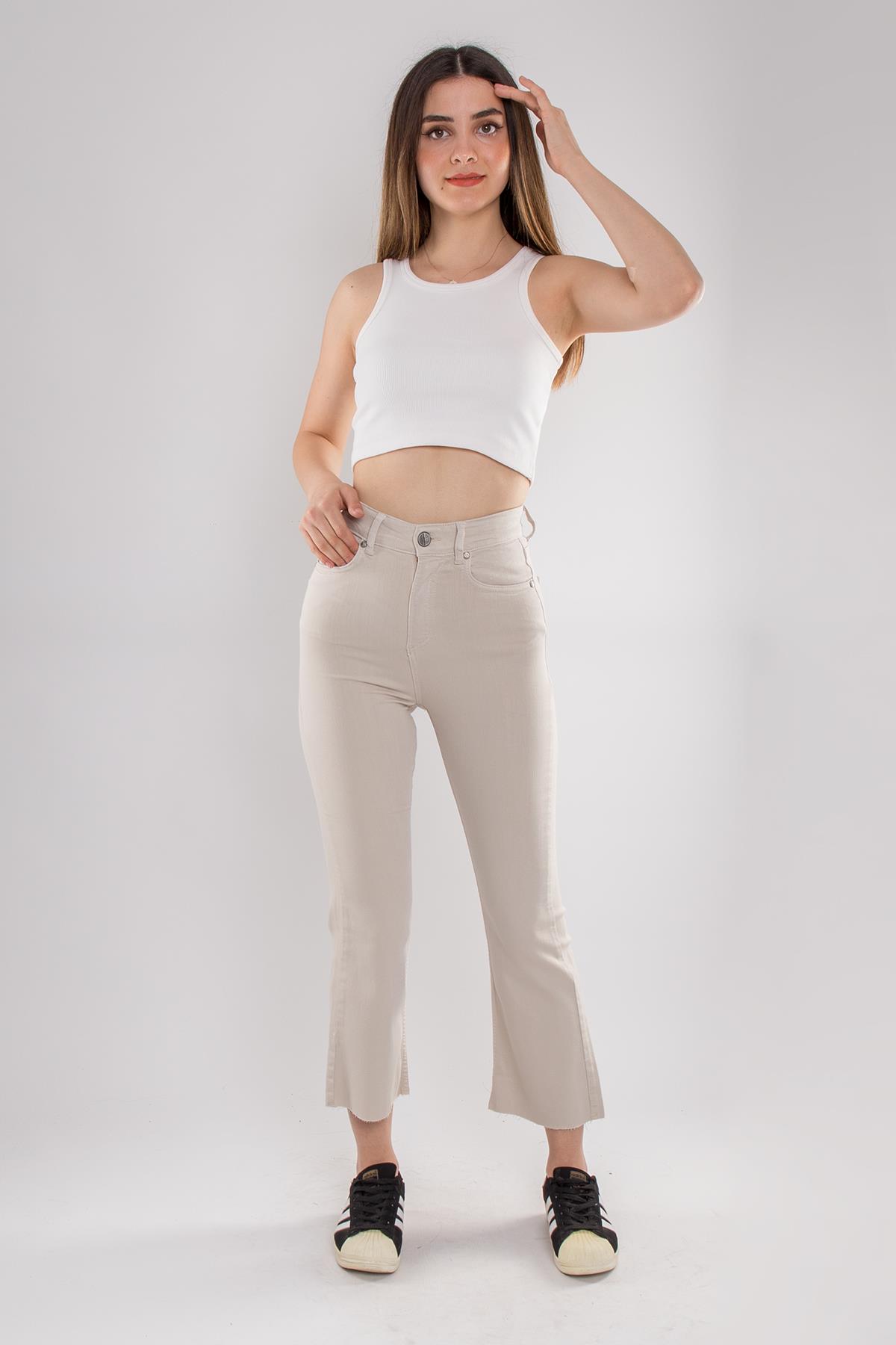 367 Lale Paça Pamuklu Kadın Pantolon