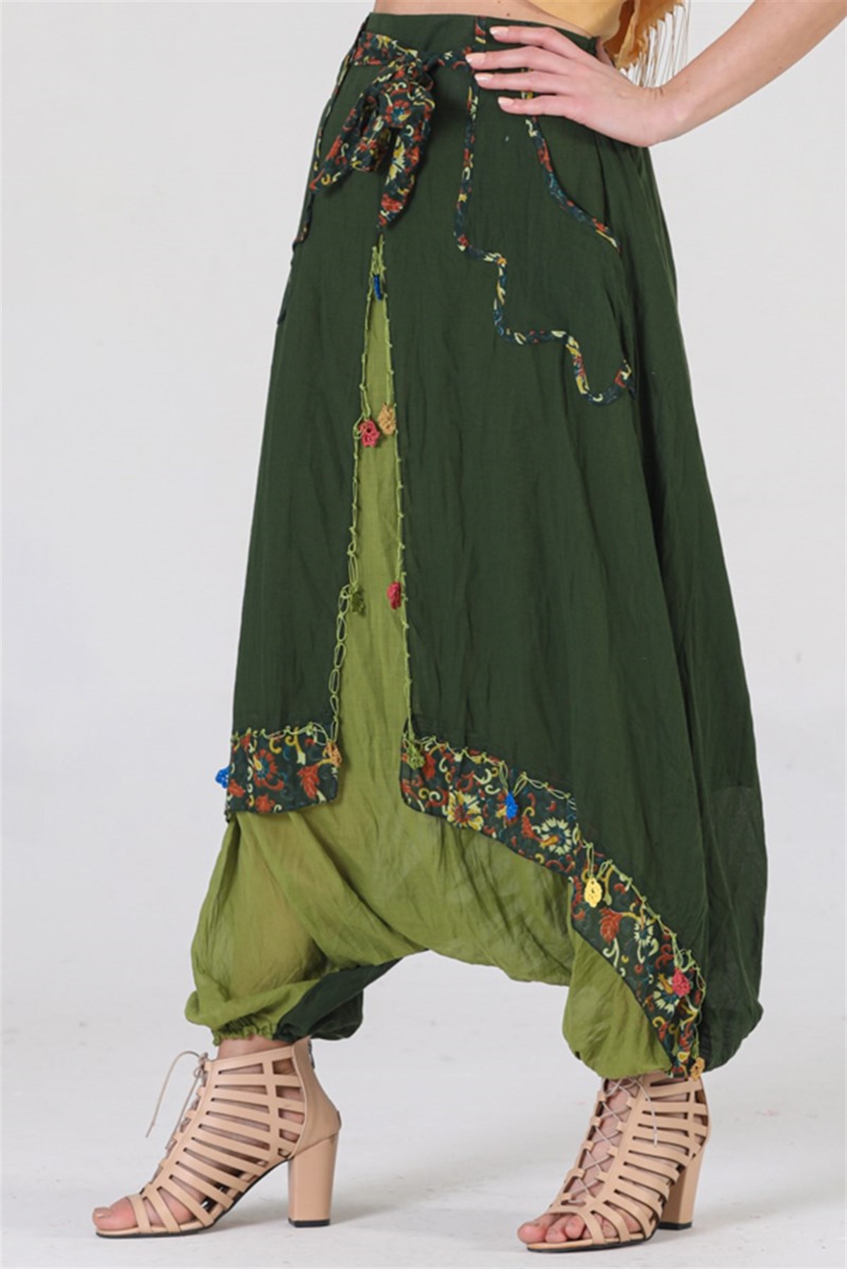 3709 BB Desenli Otantik Şalvar
