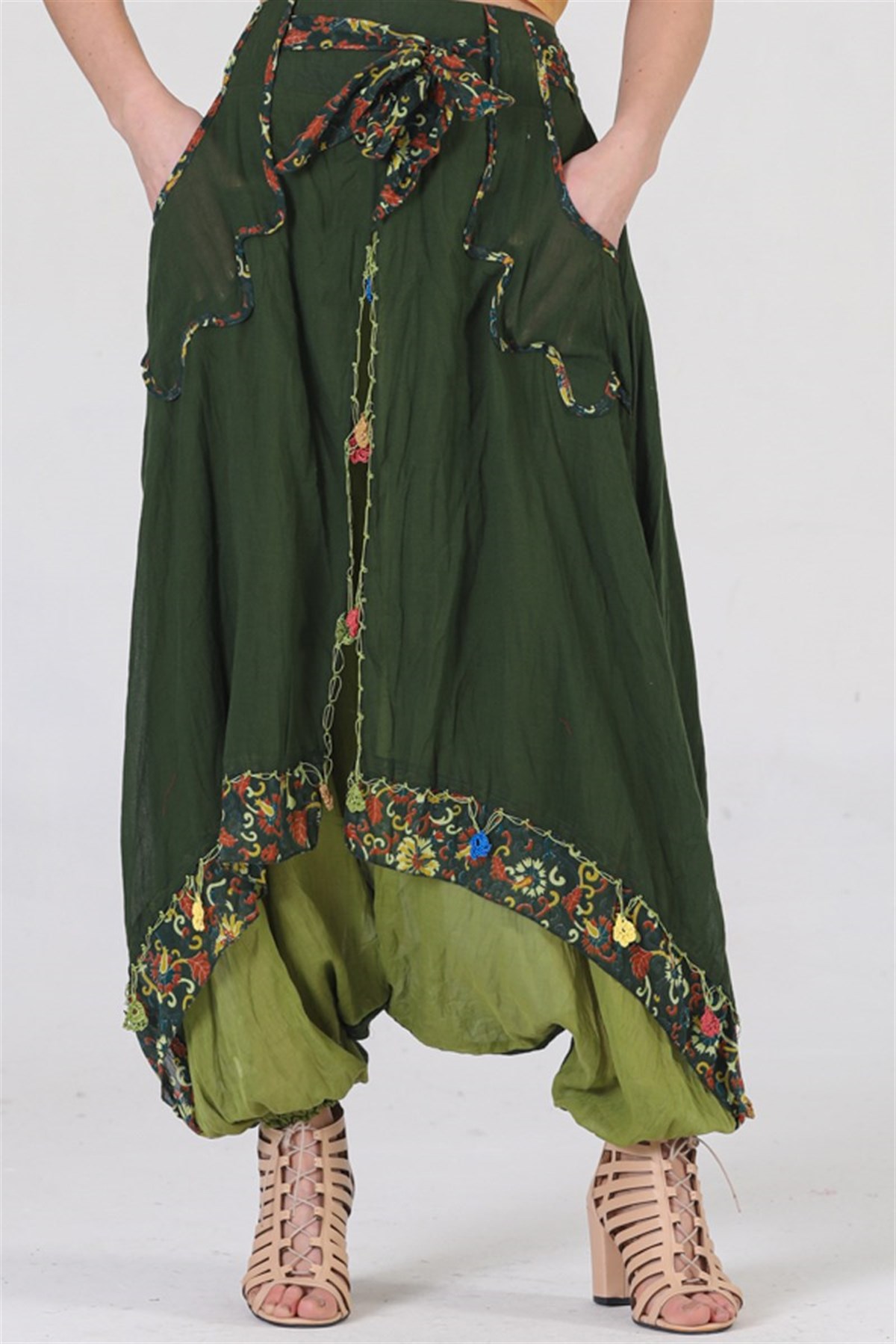 3709 BB Desenli Otantik Şalvar