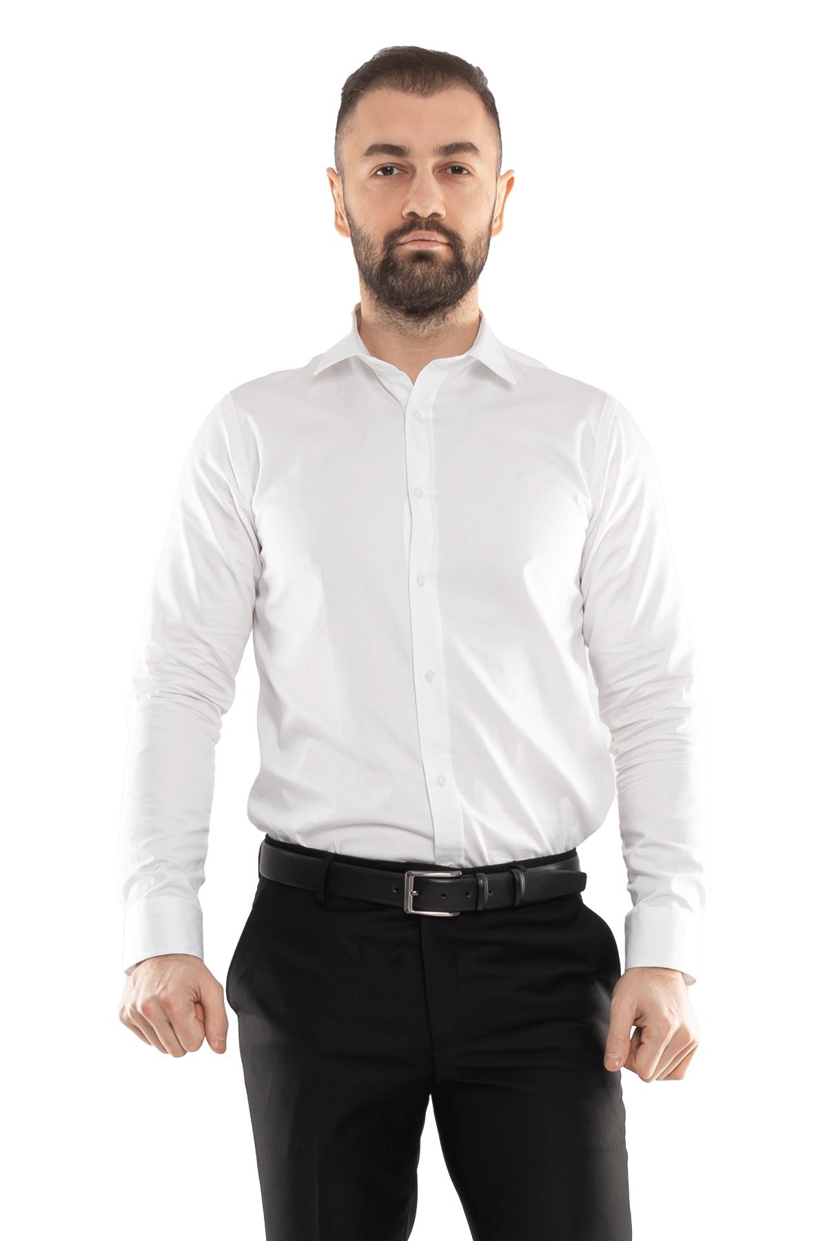 375S Pamuk SlimFit Uzun Kol Gömlek