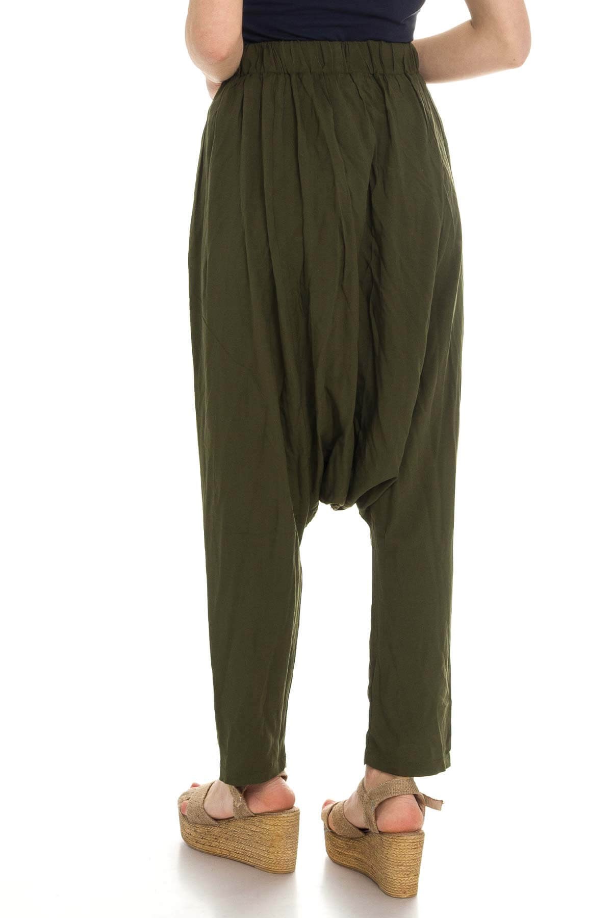 3841 BB Pulpayet İşlemeli Pamuk Otantik Şalvar