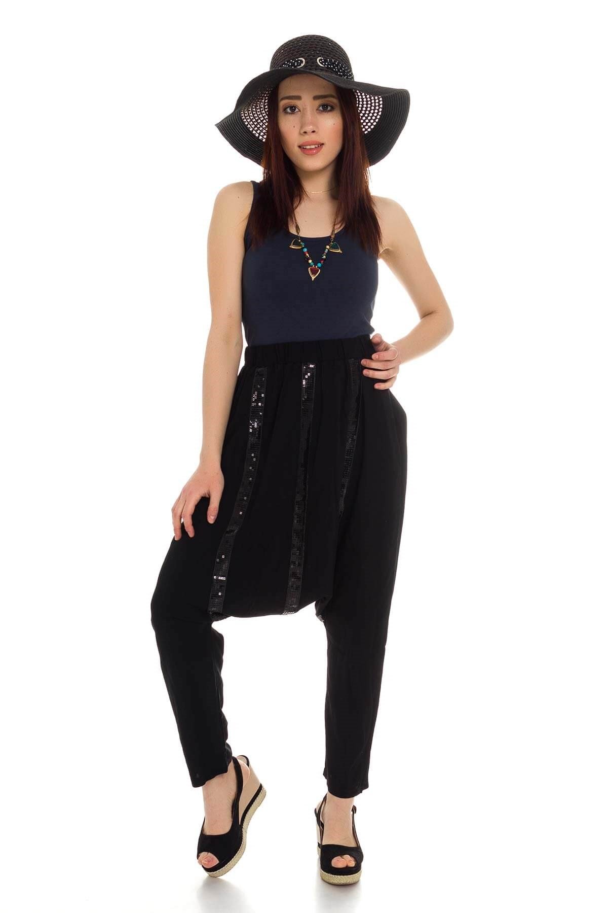 3841 BB Pulpayet İşlemeli Pamuk Otantik Şalvar