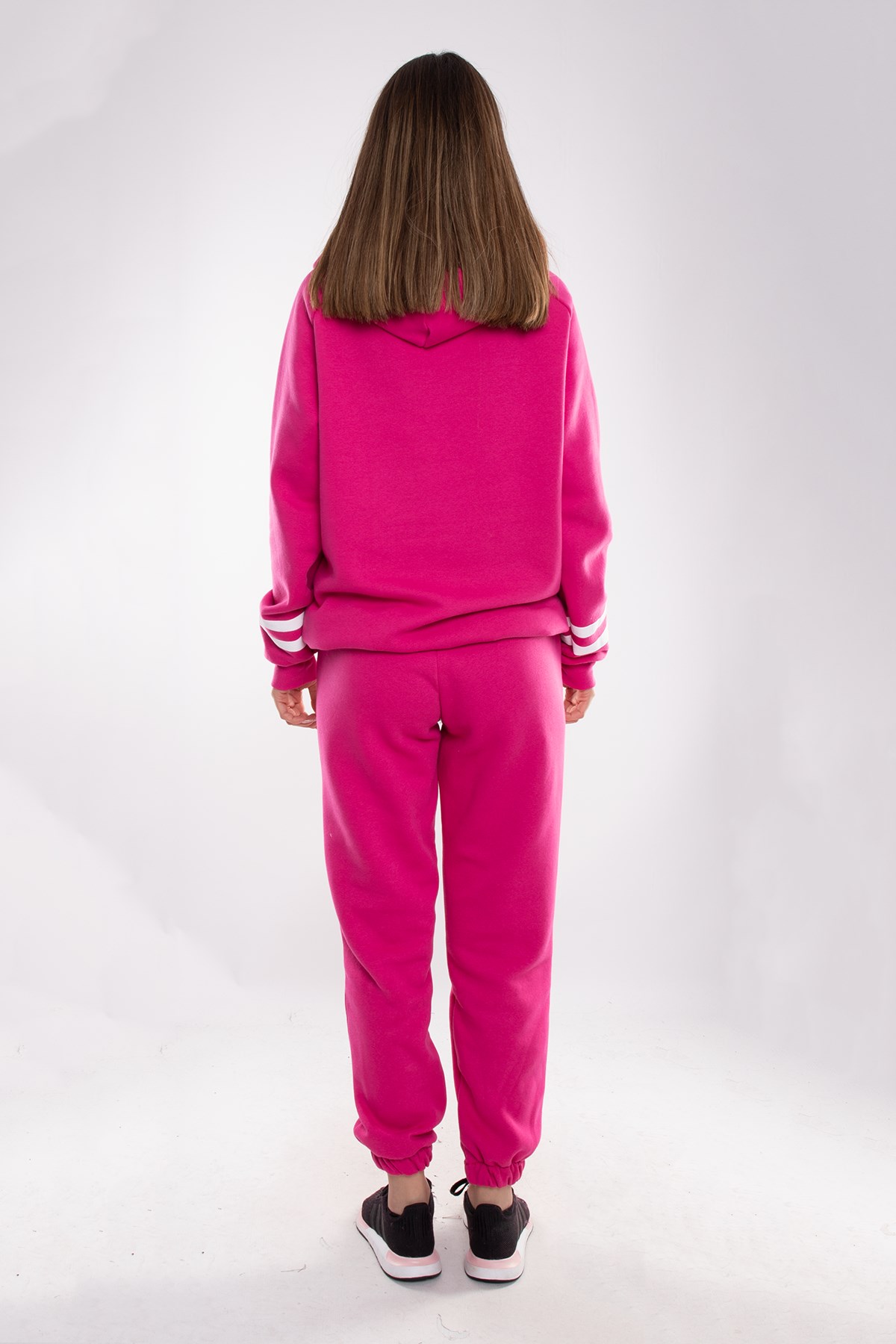 3890 LosAngeles Kanguru Cep Kapşonlu İçi Şardonlu Pamuk Eşofman Takımı