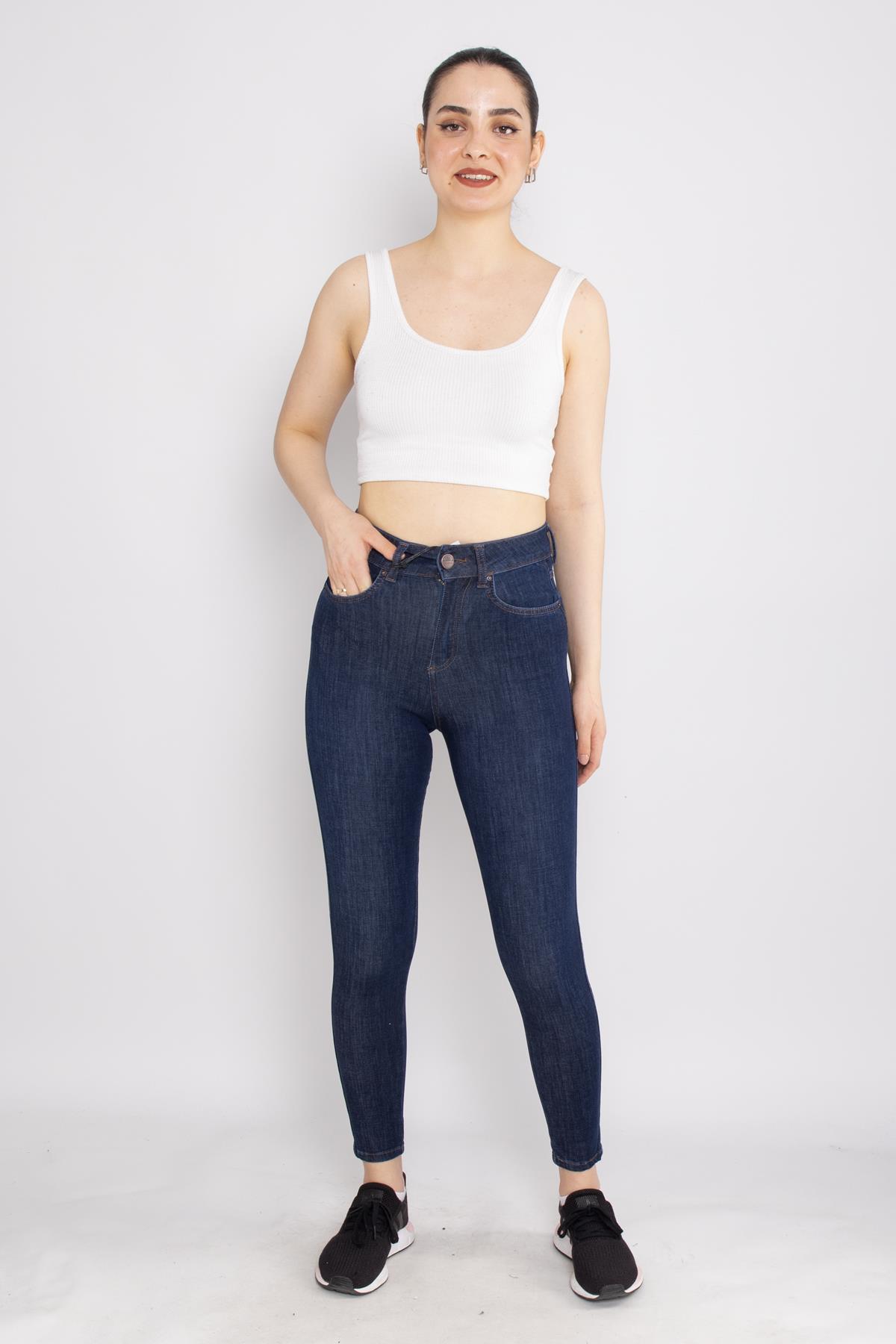 409 Narnia Yüksek Bel Pamuklu Kadın Pantolon