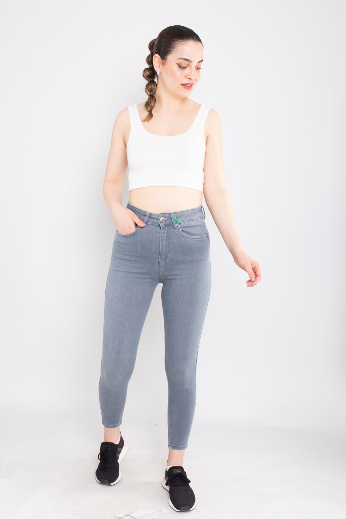 409 Narnia Yüksek Bel Pamuklu Kadın Pantolon