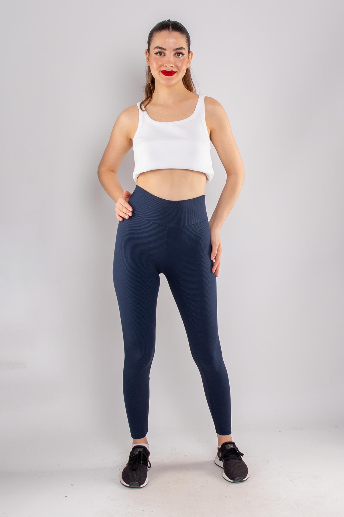 4279 İçi Şardonlu Kaşkorse Fitilli Tayt