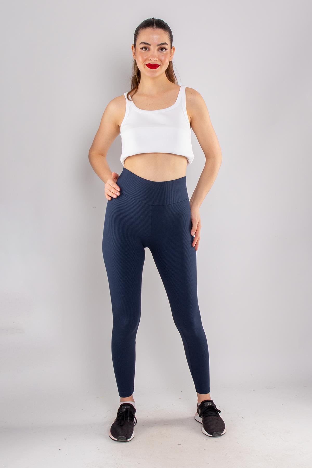 4279 İçi Şardonlu Kaşkorse Fitilli Tayt