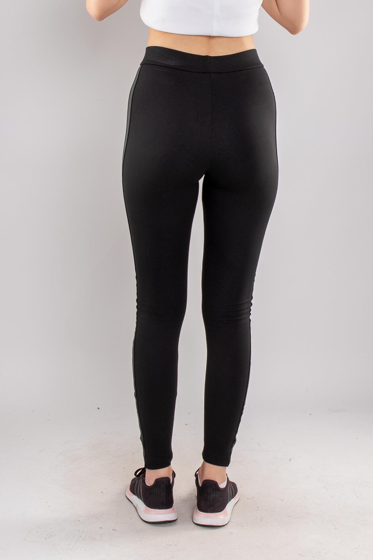 4307 Yanı Şerit Mat Deri Şardonlu Çelik Tayt