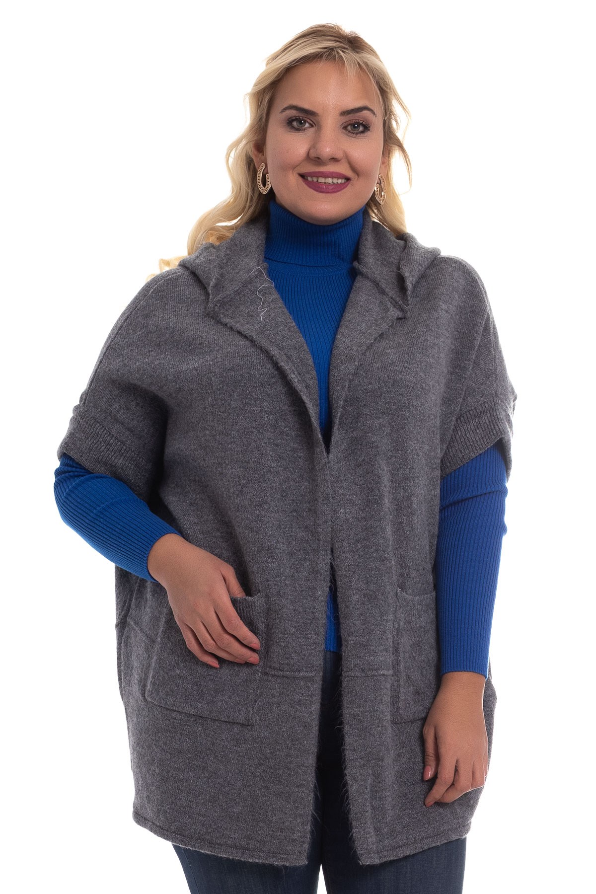 439 Kapşonlu Salaş Truv.Kol Hırka