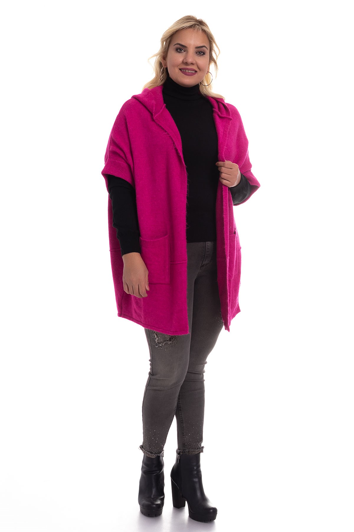 439 Kapşonlu Salaş Truv.Kol Hırka