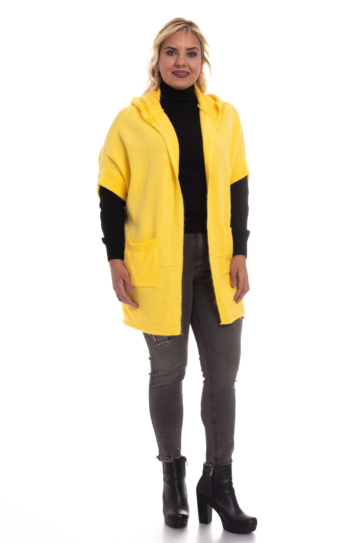 439 Kapşonlu Salaş Truv.Kol Hırka