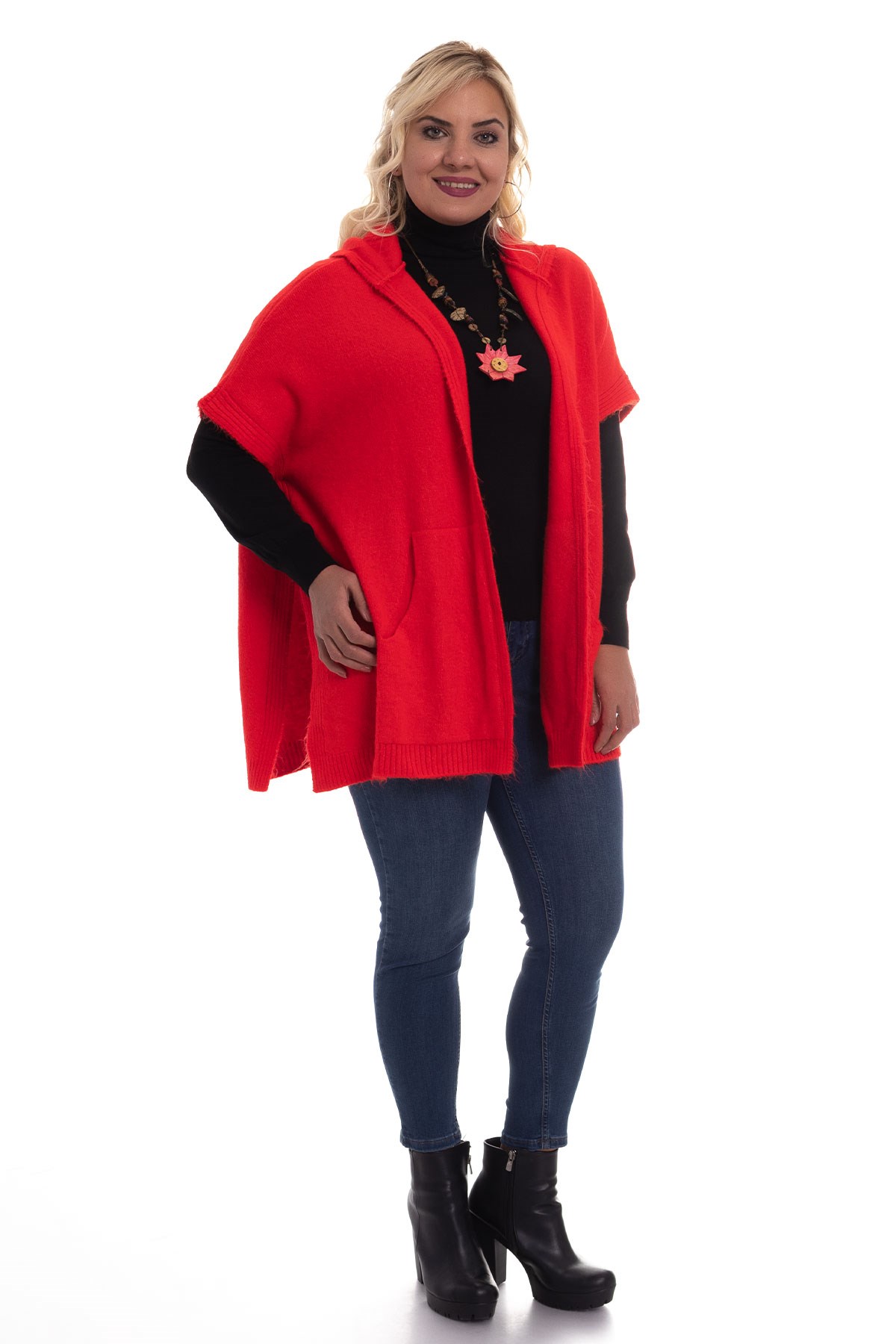 439 Kapşonlu Salaş Truv.Kol Hırka