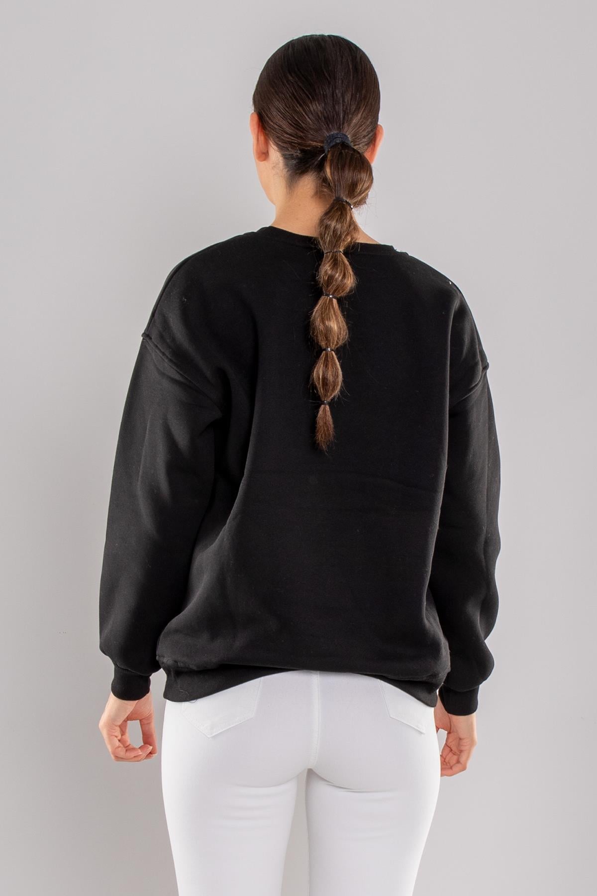 5061 İçi Şardonlu Ucla Bisiklet Yaka Sweatshirt