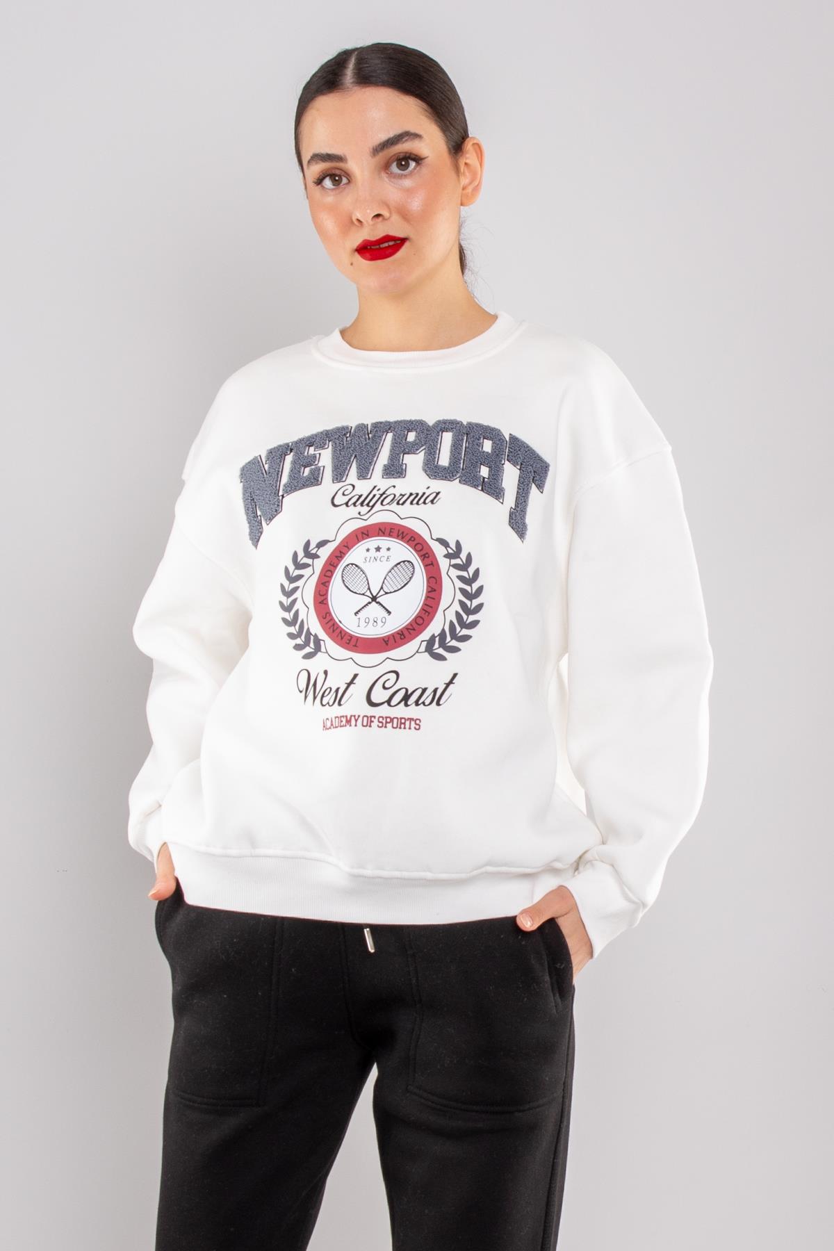 5126 Newpart İçi Şardonlu Bisiklet Yaka Sweatshirt