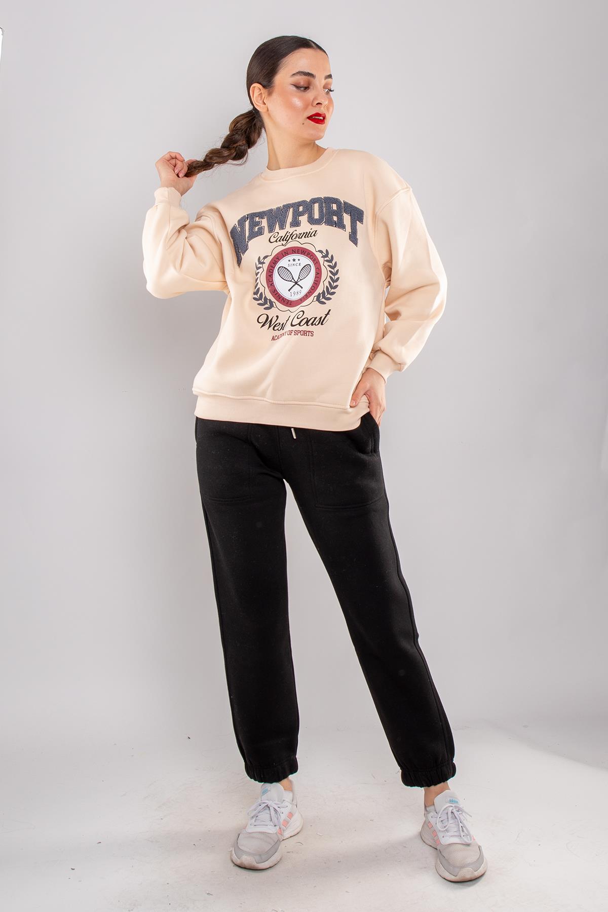 5126 Newpart İçi Şardonlu Bisiklet Yaka Sweatshirt