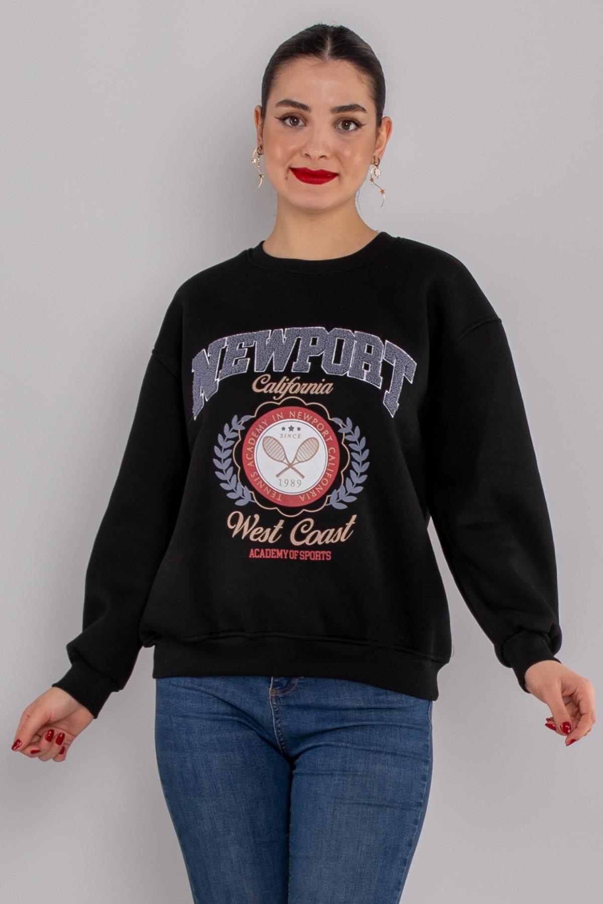 5126 Newpart İçi Şardonlu Bisiklet Yaka Sweatshirt