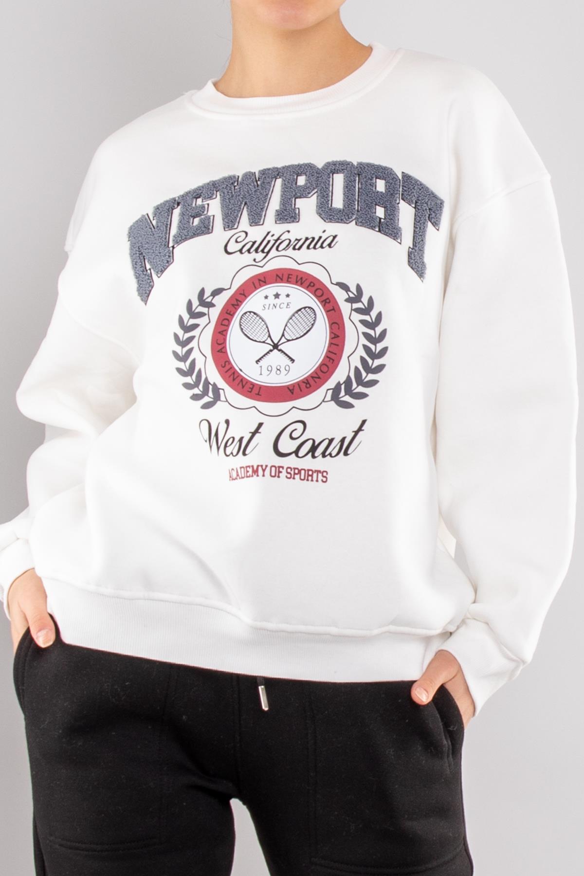 5126 Newpart İçi Şardonlu Bisiklet Yaka Sweatshirt